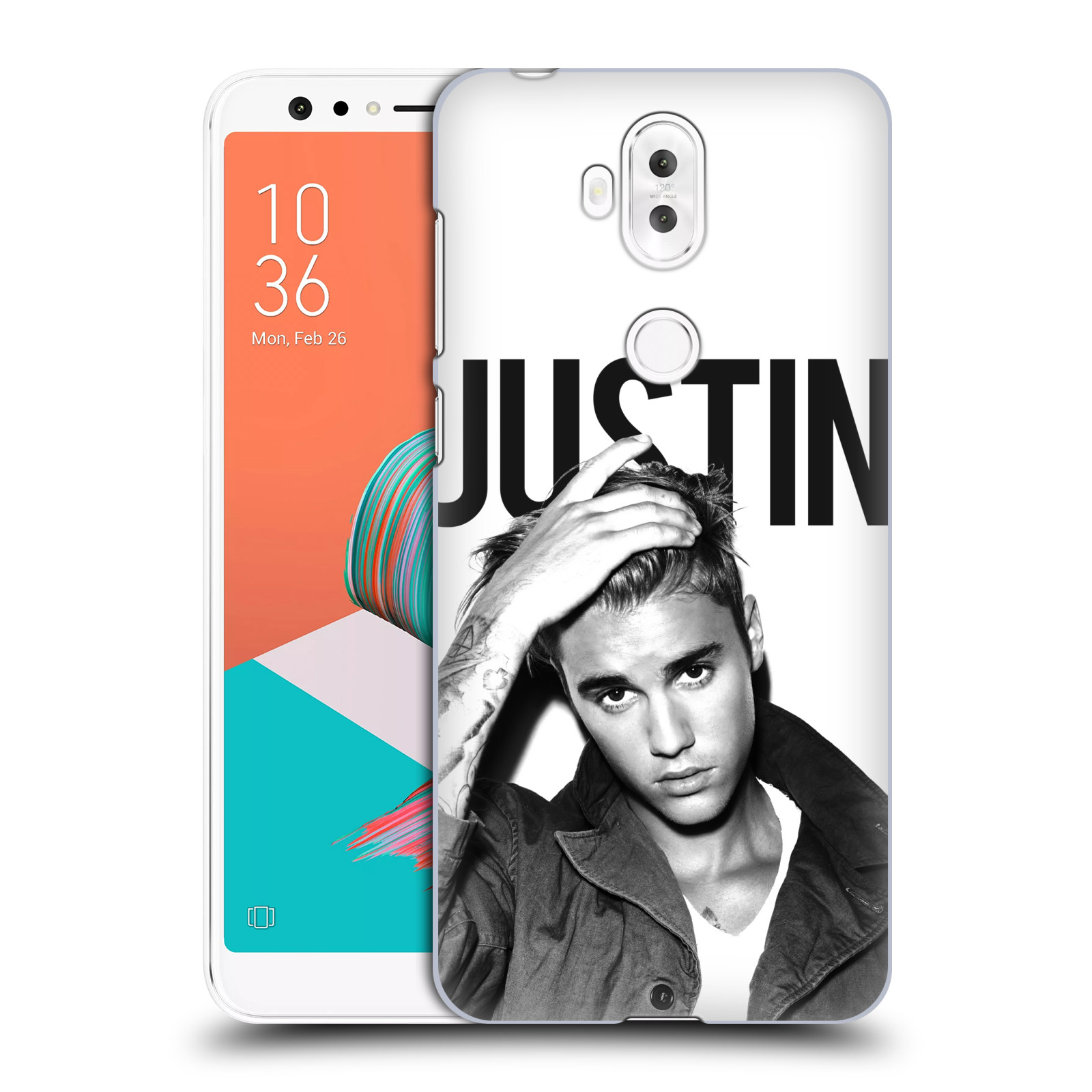 HEAD CASE plastový obal na mobil Asus Zenfone 5 LITE ZC600KL Justin Bieber foto Purpose černá a bílá