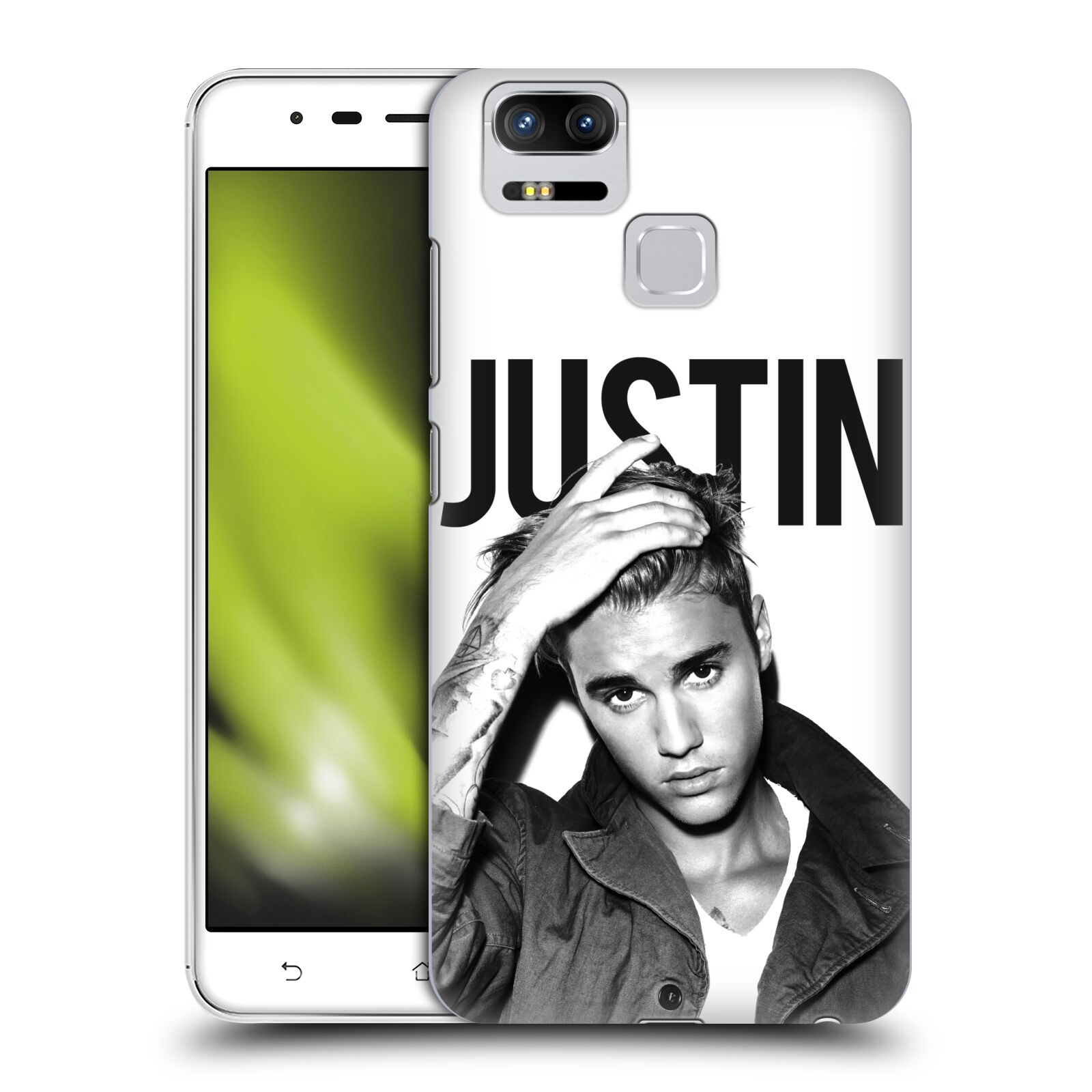 HEAD CASE plastový obal na mobil Asus Zenfone 3 Zoom ZE553KL Justin Bieber foto Purpose černá a bílá