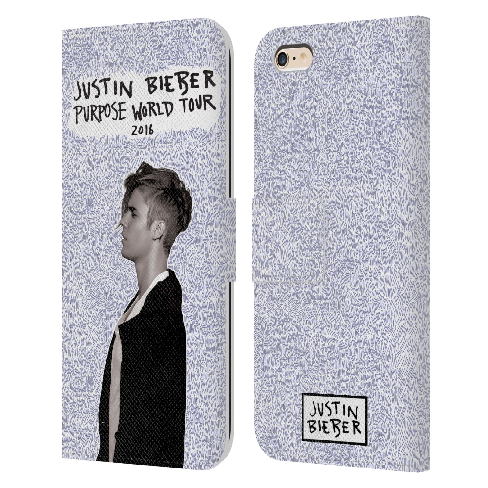 HEAD CASE Flipové pouzdro pro mobil Apple Iphone 6 PLUS / 6S PLUS originální potisk Justin Bieber Purpose world tour