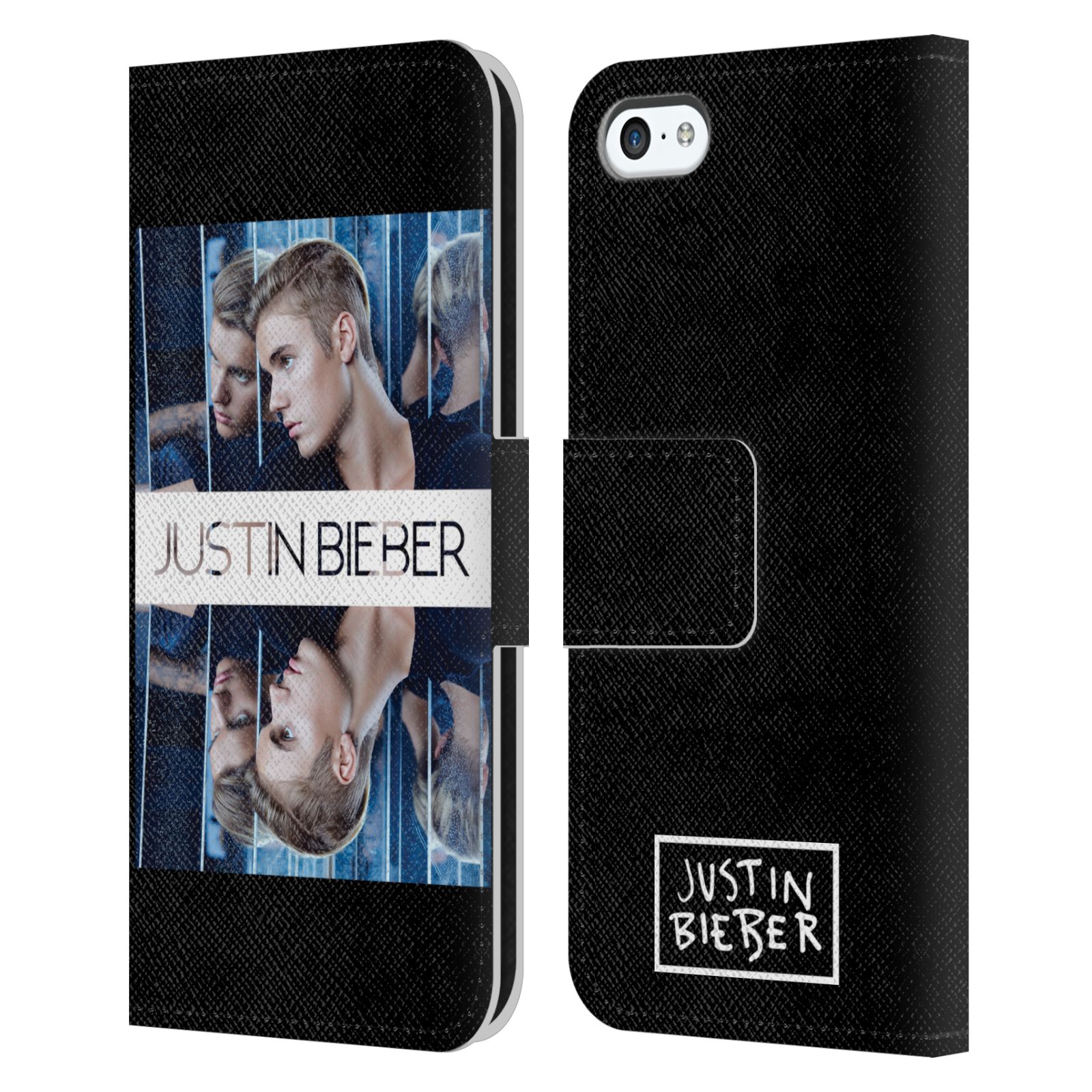 HEAD CASE Flipové pouzdro pro mobil Apple Iphone 5C originální potisk Justin Bieber Zrcadlo