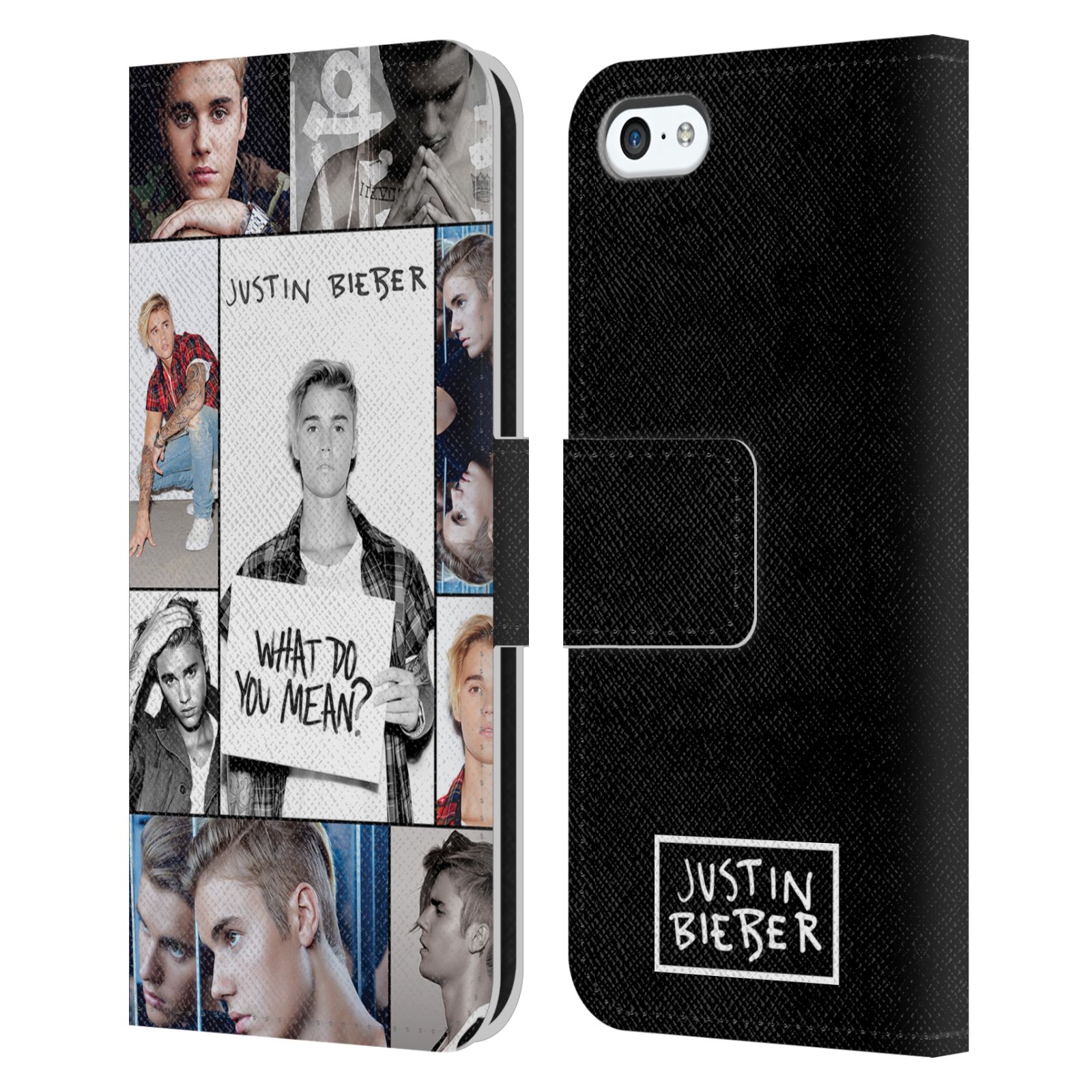 HEAD CASE Flipové pouzdro pro mobil Apple Iphone 5C originální potisk Justin Bieber foto koláž