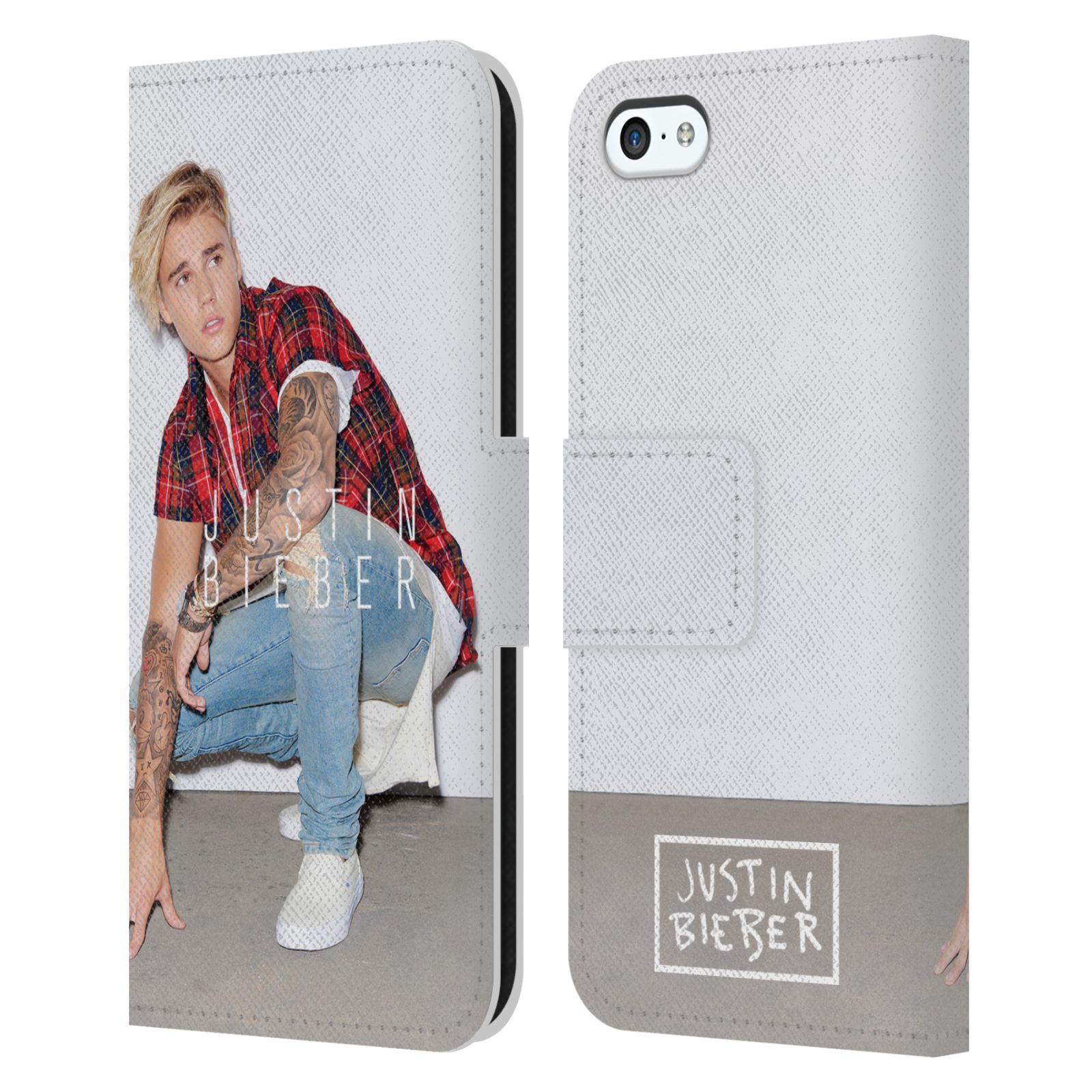 HEAD CASE Flipové pouzdro pro mobil Apple Iphone 5C originální potisk Justin Bieber Uncropped