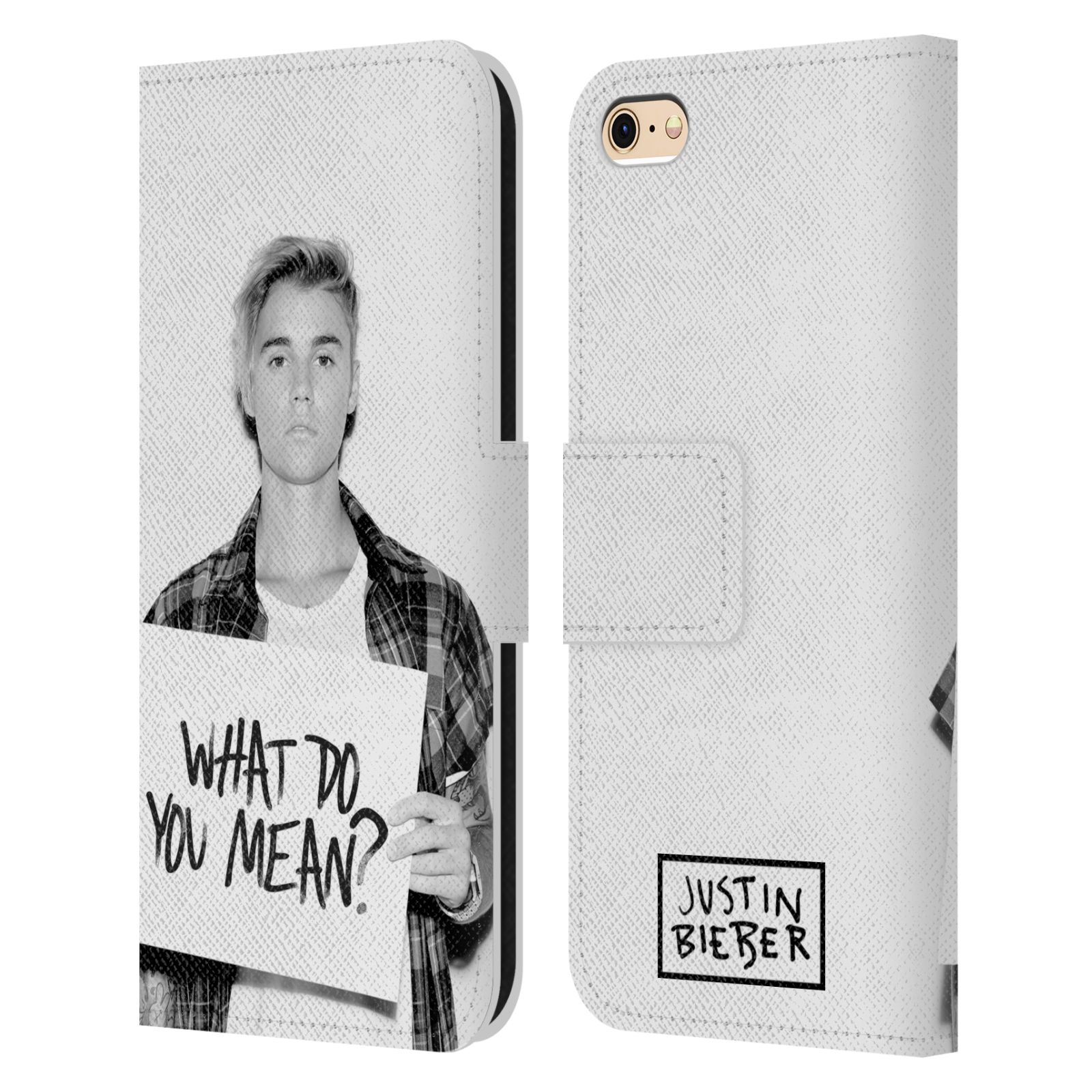 HEAD CASE Flipové pouzdro pro mobil Apple Iphone 6 / 6S originální potisk Justin Bieber What do you mean