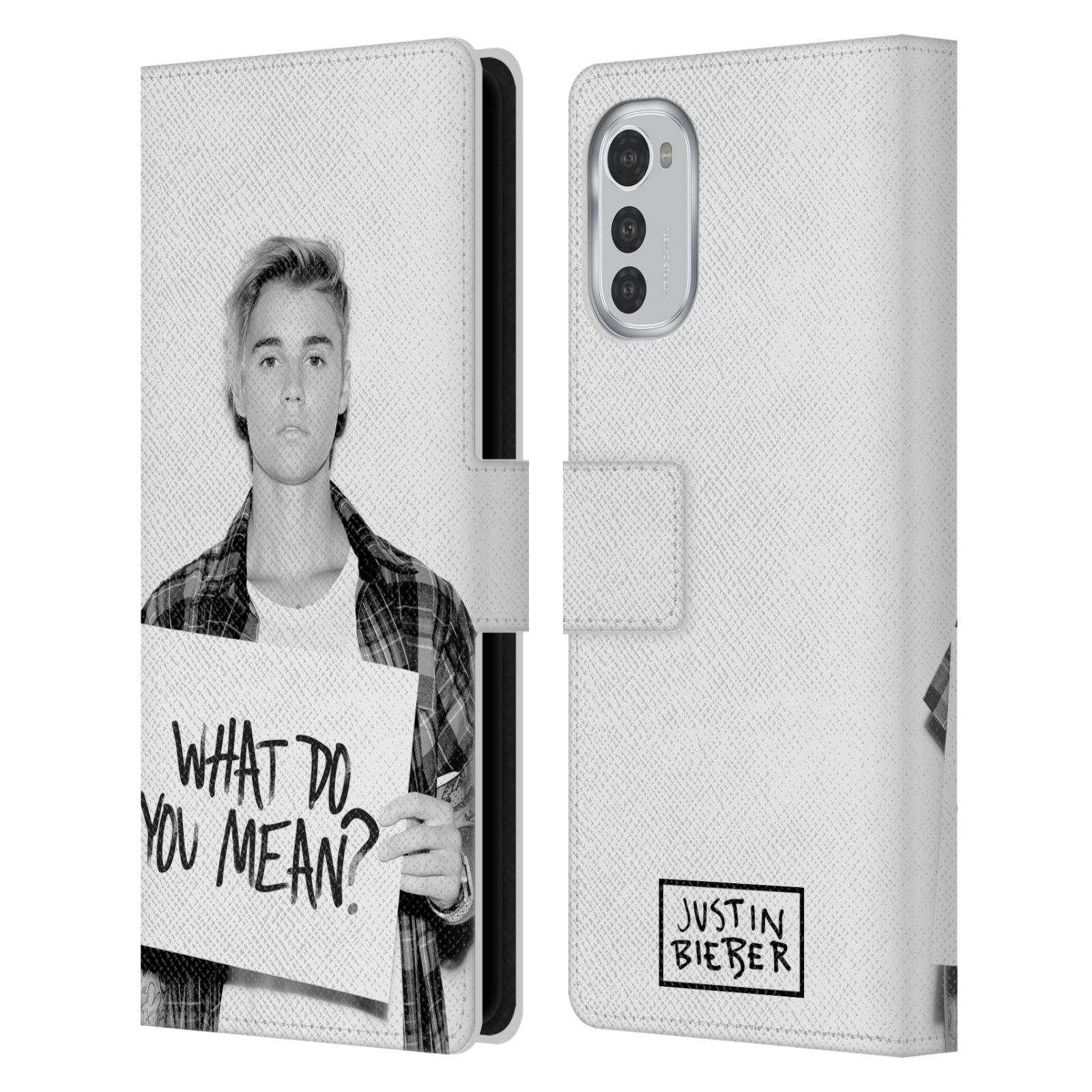 Pouzdro HEAD CASE na mobil Motorola Moto E32 / E32s  Justin Bieber - Foto What Do You Mean