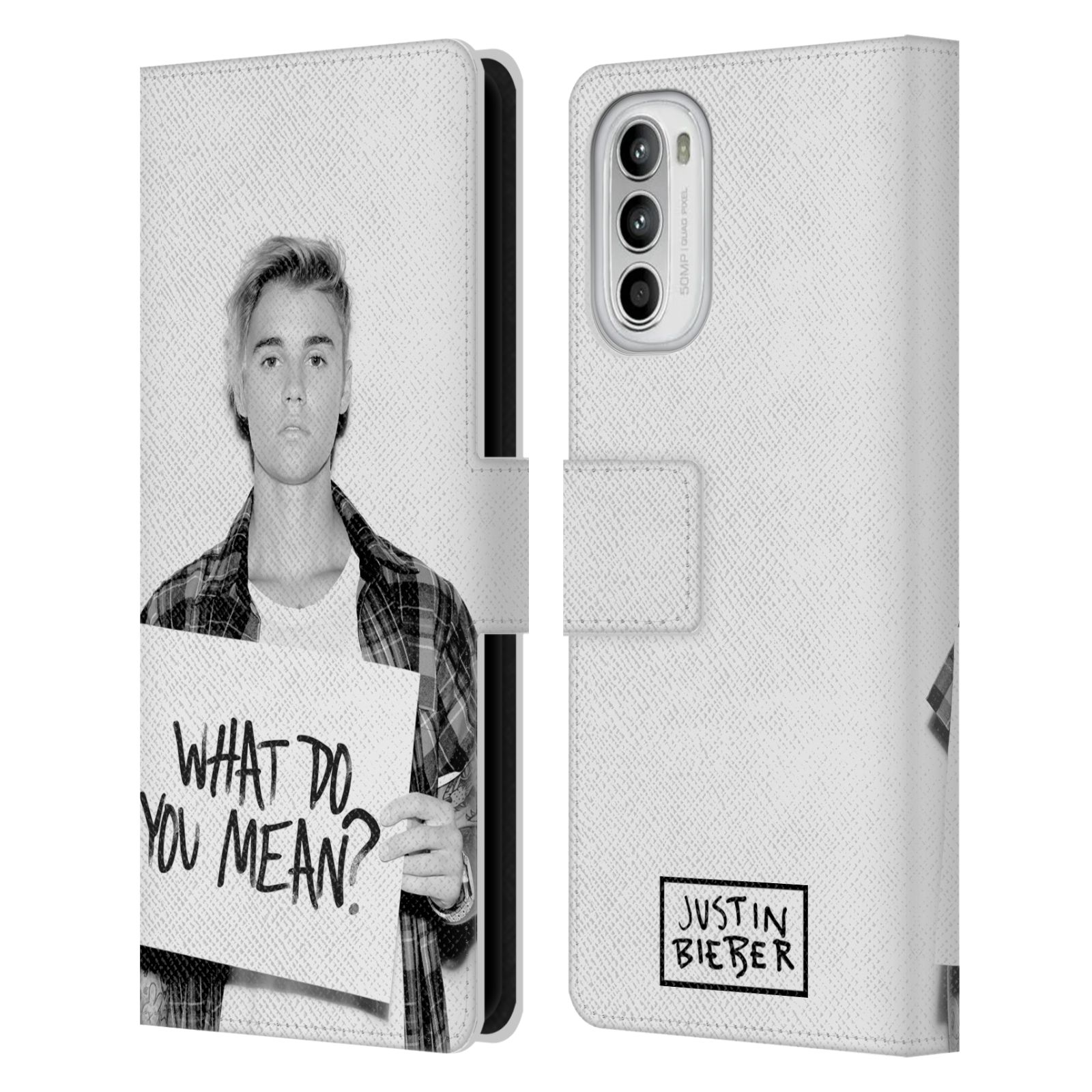 Pouzdro HEAD CASE na mobil Motorola Moto G52  Justin Bieber - Foto What Do You Mean