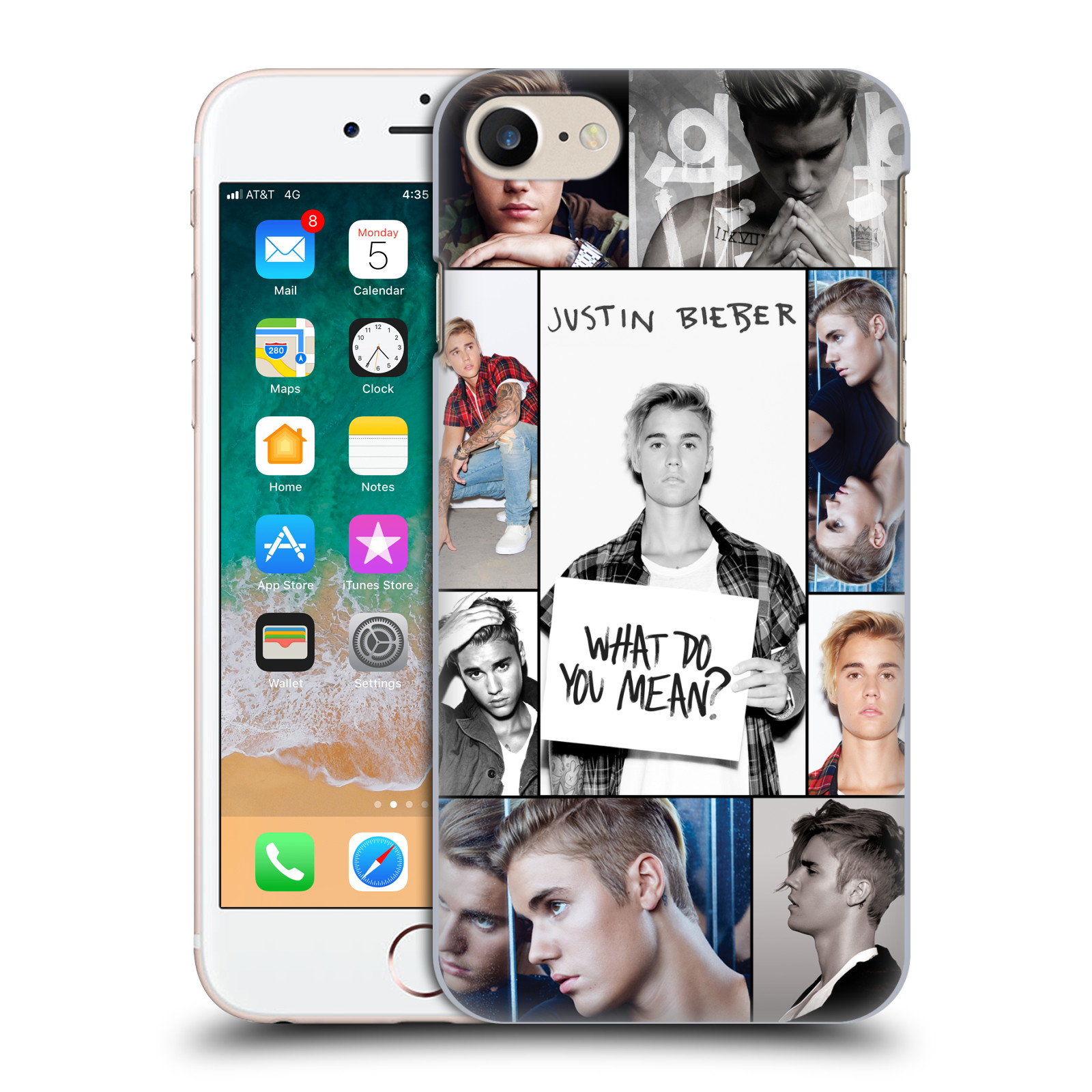 Plastové pouzdro pro mobil Apple Iphone 7/8/SE 2020 Justin Bieber foto Purpose malé fotky