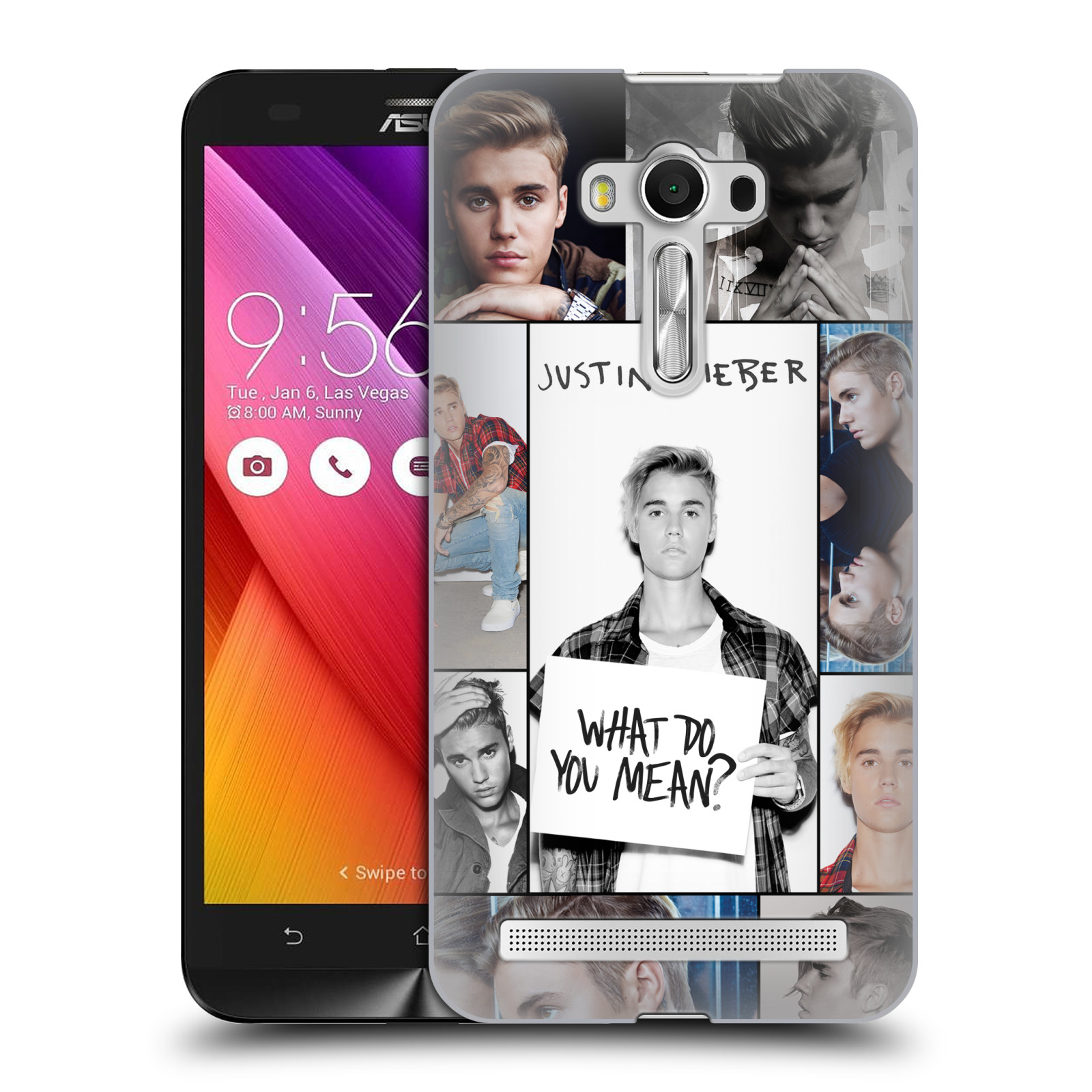 HEAD CASE plastový obal na mobil Asus Zenfone 2 LASER (5,5 displej ZE550KL) Justin Bieber foto Purpose malé fotky