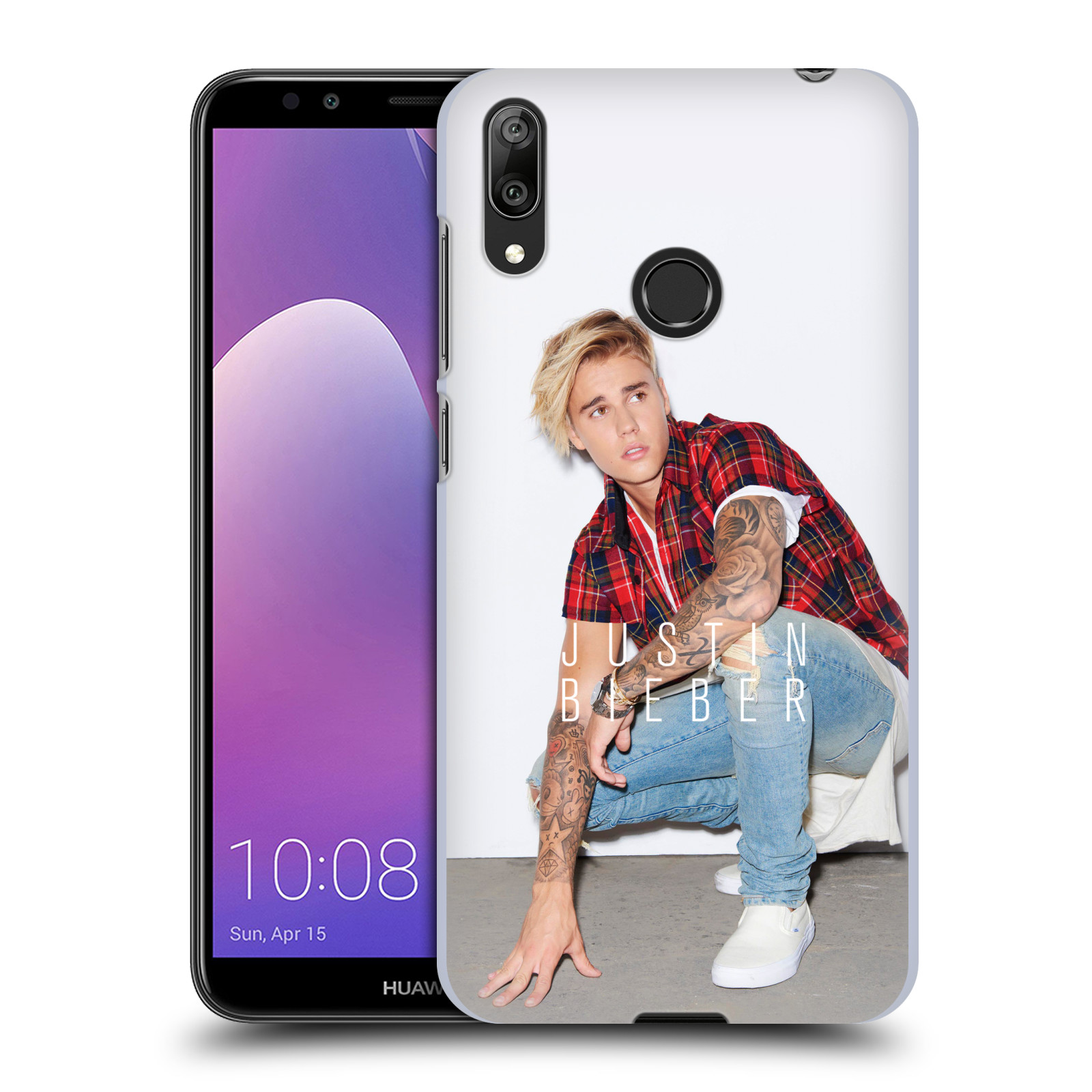 Pouzdro na mobil Huawei Y7 2019 - Head Case - Justin Bieber foto Purpose tour kalendář