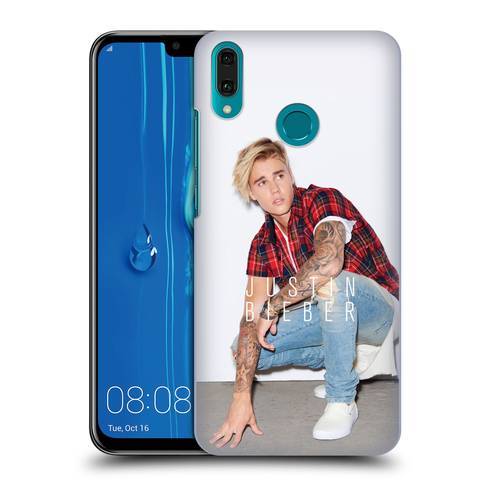 Pouzdro na mobil Huawei Y9 2019 - HEAD CASE - Justin Bieber foto Purpose tour kalendář