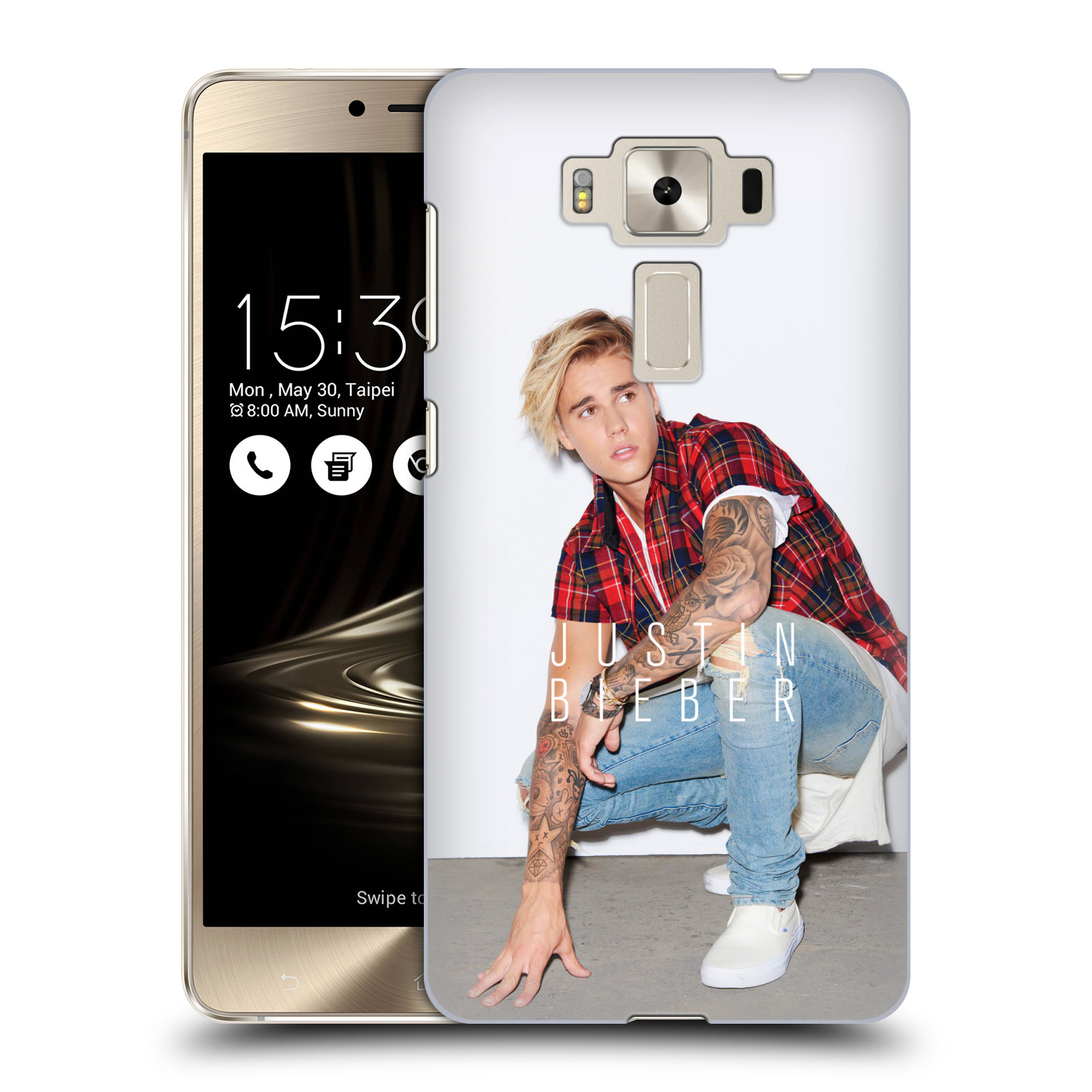 HEAD CASE plastový obal na mobil Asus Zenfone 3 DELUXE ZS550KL Justin Bieber foto Purpose tour kalendář