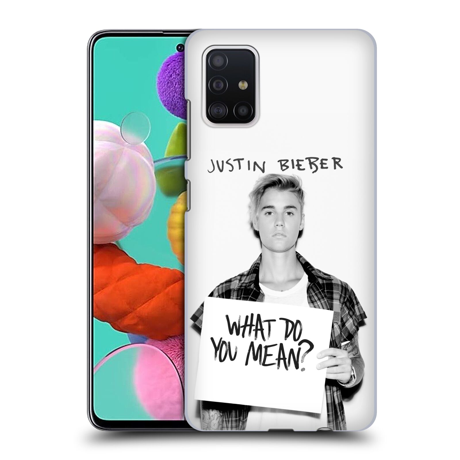 Pouzdro na mobil Samsung Galaxy A51 - HEAD CASE - Justin Bieber foto Purpose What do you mean