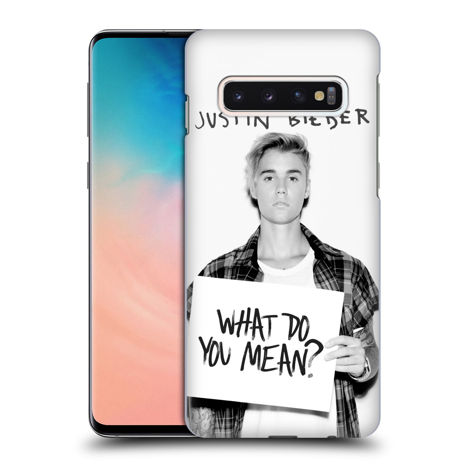 Pouzdro na mobil Samsung Galaxy S10 - HEAD CASE - Justin Bieber foto Purpose What do you mean