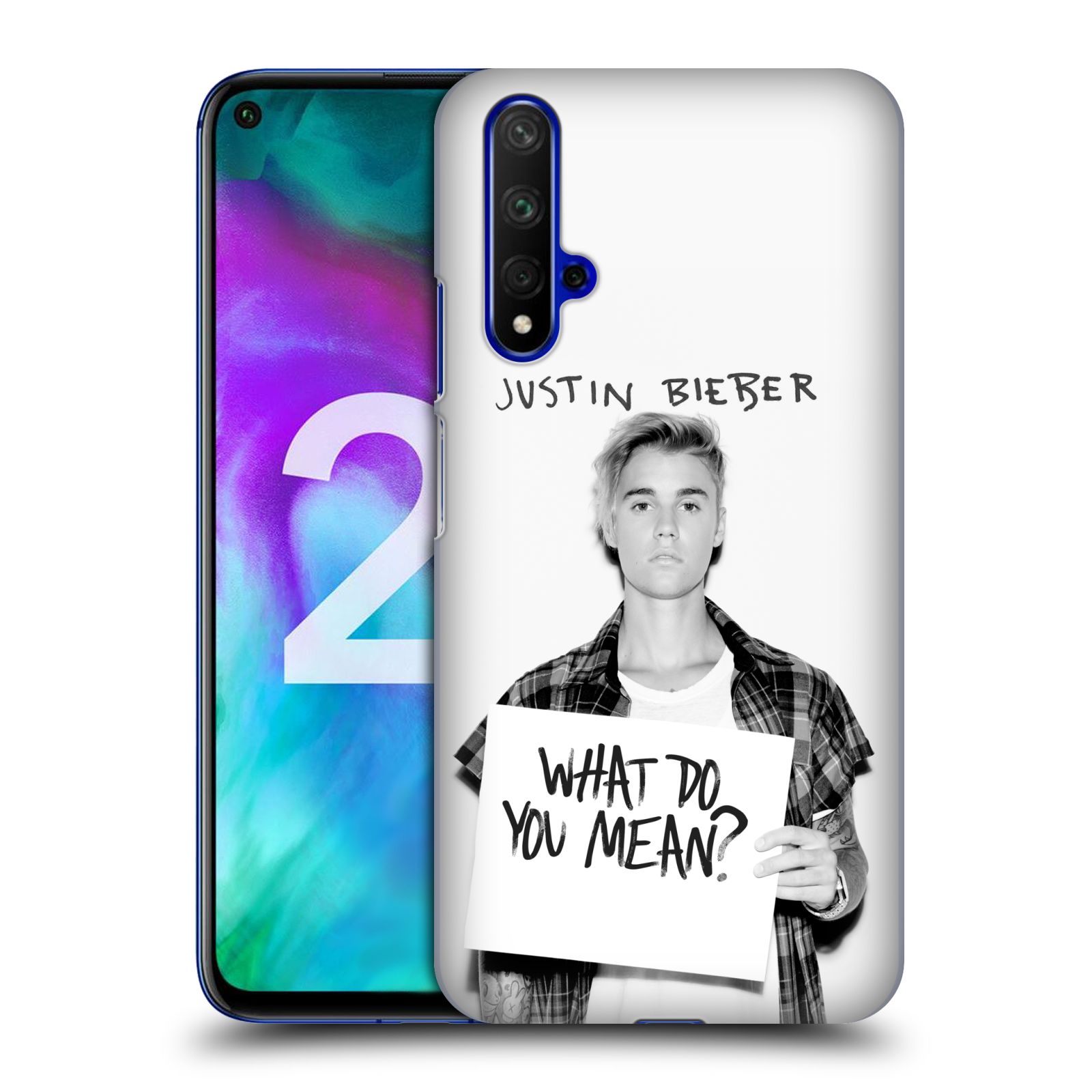 Pouzdro na mobil Honor 20 - HEAD CASE - Justin Bieber foto Purpose What do you mean