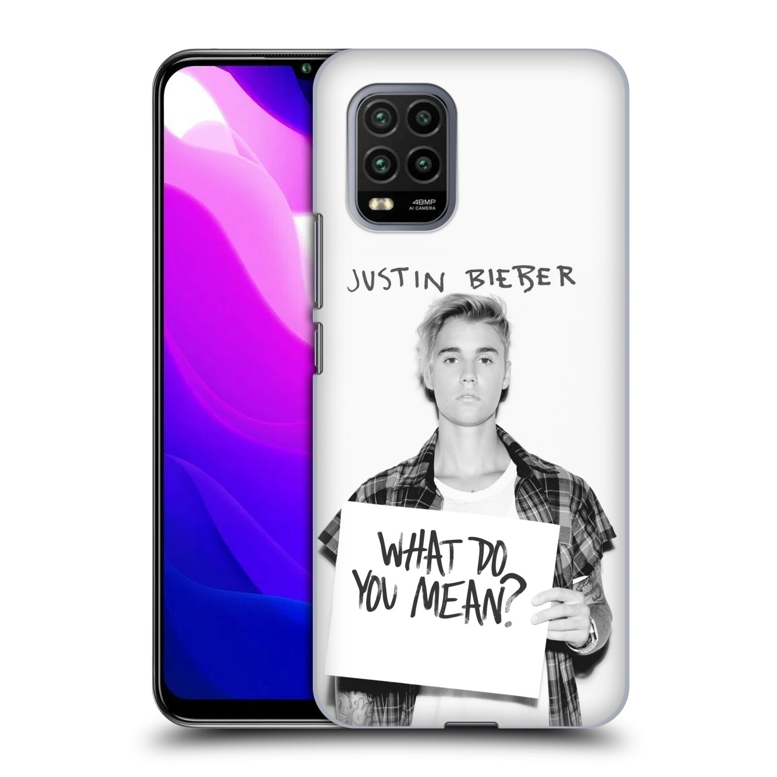 Zadní kryt, obal na mobil Xiaomi Mi 10 LITE Justin Bieber foto Purpose What do you mean