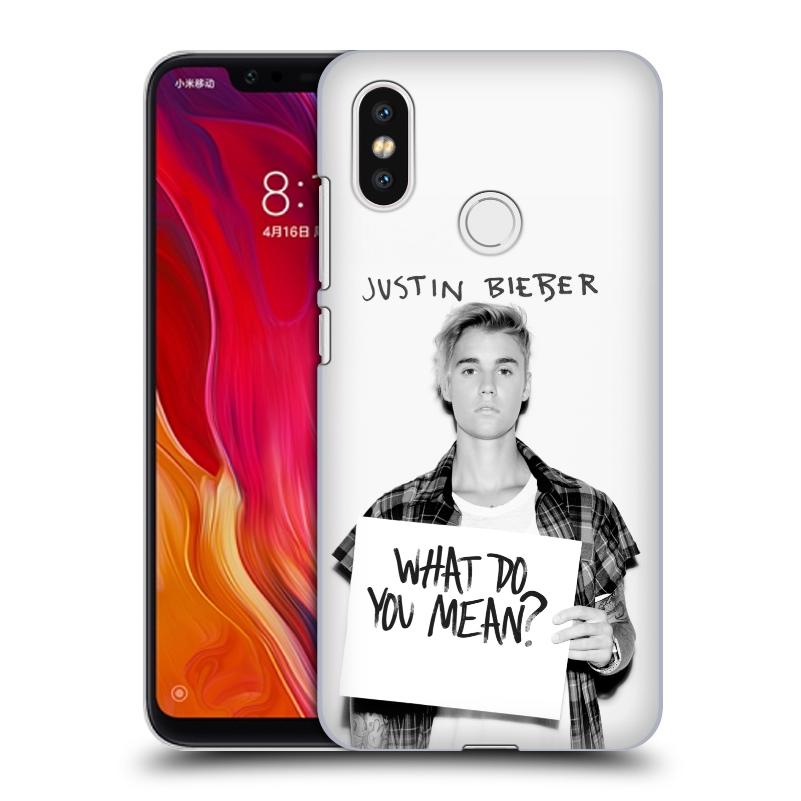 HEAD CASE plastový obal na mobil Xiaomi Mi 8 Justin Bieber foto Purpose What do you mean