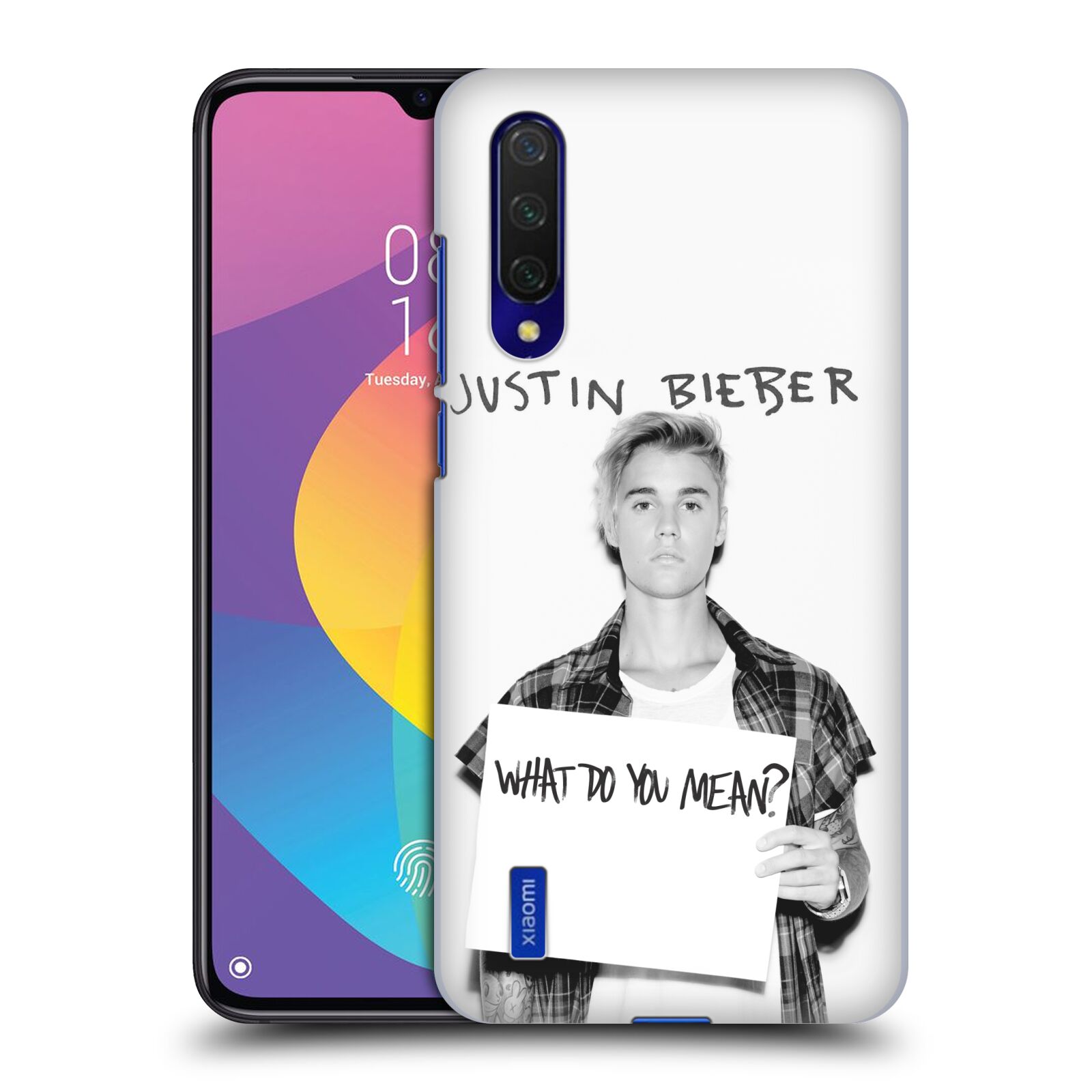 Zadní kryt na mobil Xiaomi MI 9 LITE Justin Bieber foto Purpose What do you mean