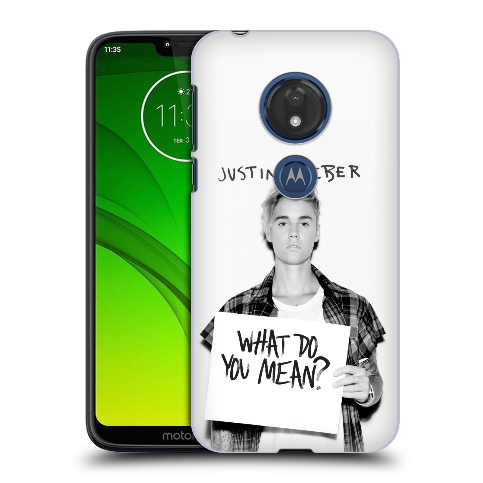Pouzdro na mobil Motorola Moto G7 Play Justin Bieber foto Purpose What do you mean