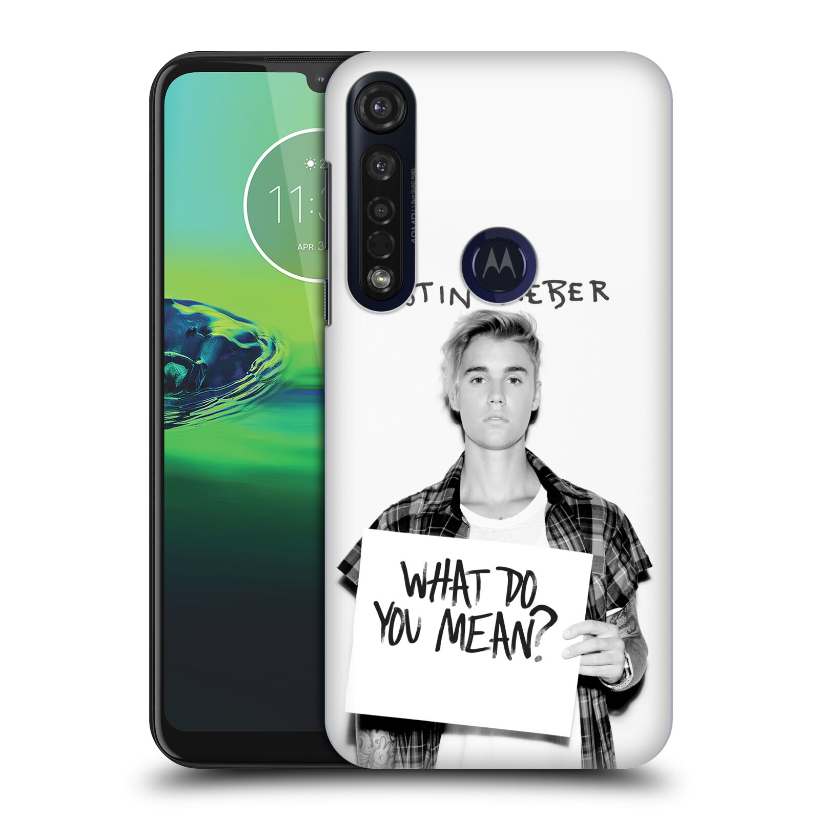 Pouzdro na mobil Motorola Moto G8 PLUS - HEAD CASE - Justin Bieber foto Purpose What do you mean