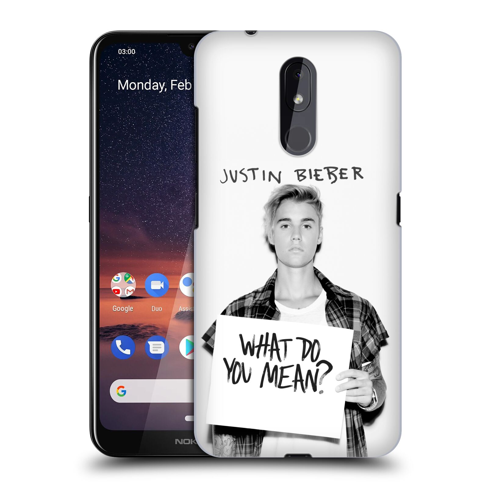 Pouzdro na mobil Nokia 3.2 - HEAD CASE - Justin Bieber foto Purpose What do you mean