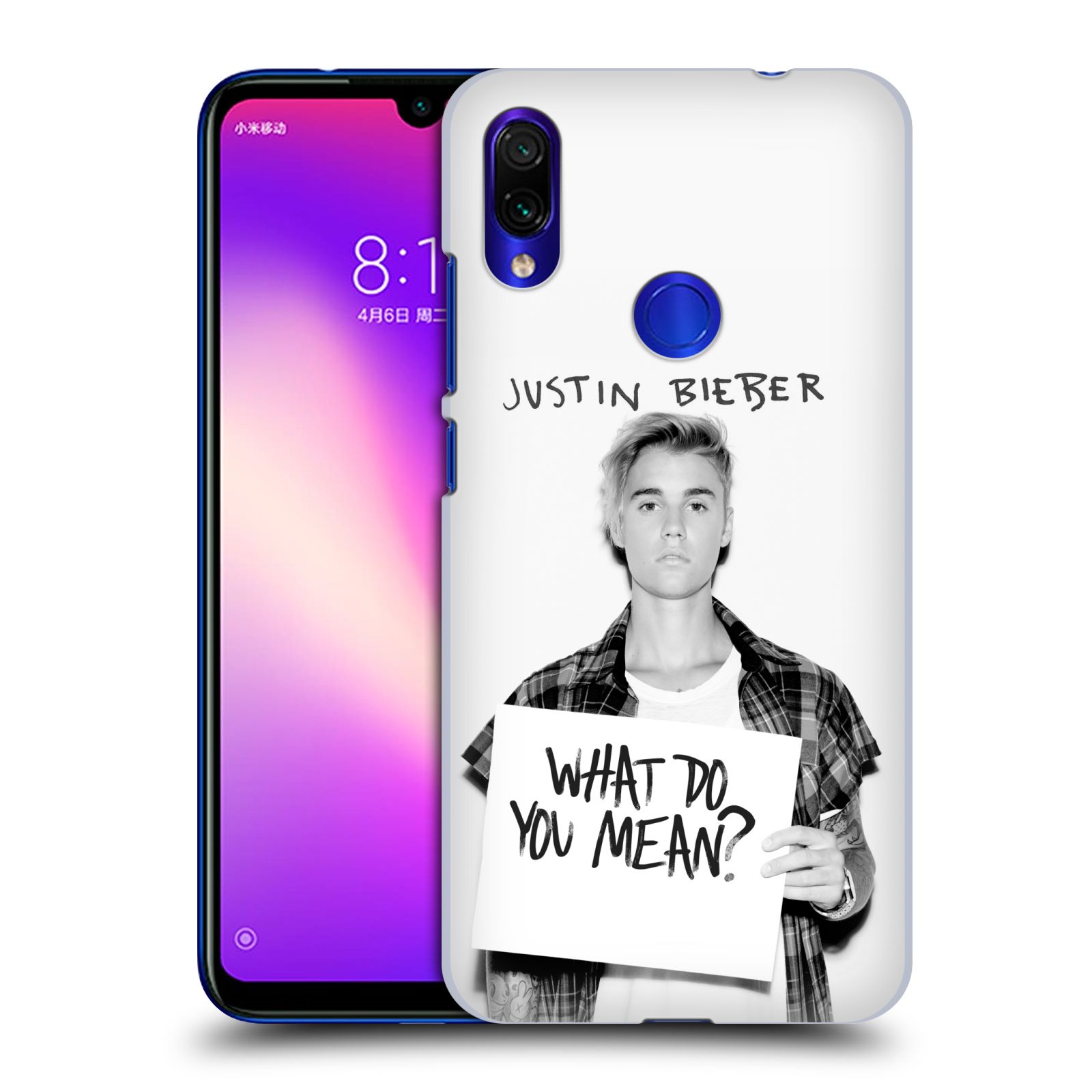 Pouzdro na mobil Xiaomi Redmi Note 7 - Head Case - Justin Bieber foto Purpose What do you mean