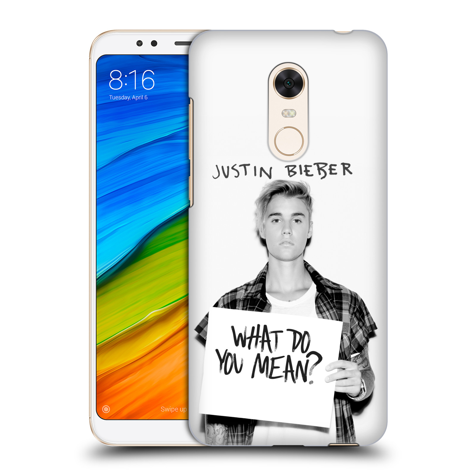 HEAD CASE plastový obal na mobil Xiaomi Redmi 5 PLUS Justin Bieber foto Purpose What do you mean