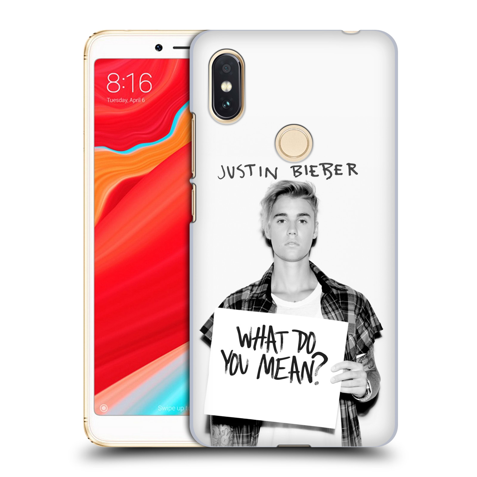 HEAD CASE plastový obal na mobil Xiaomi Redmi S2 Justin Bieber foto Purpose What do you mean
