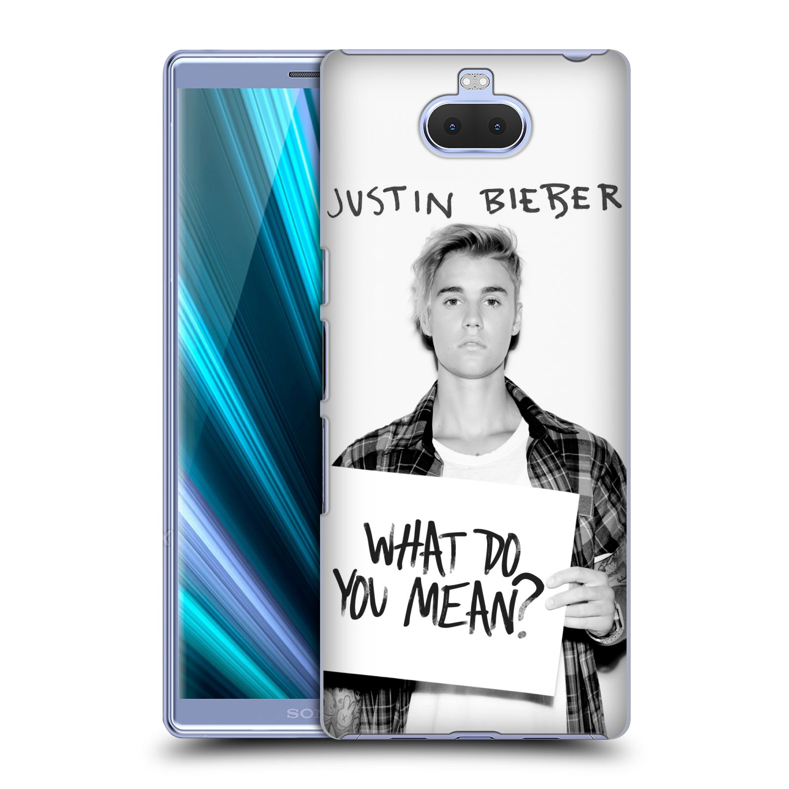 Pouzdro na mobil Sony Xperia 10 - Head Case - Justin Bieber foto Purpose What do you mean