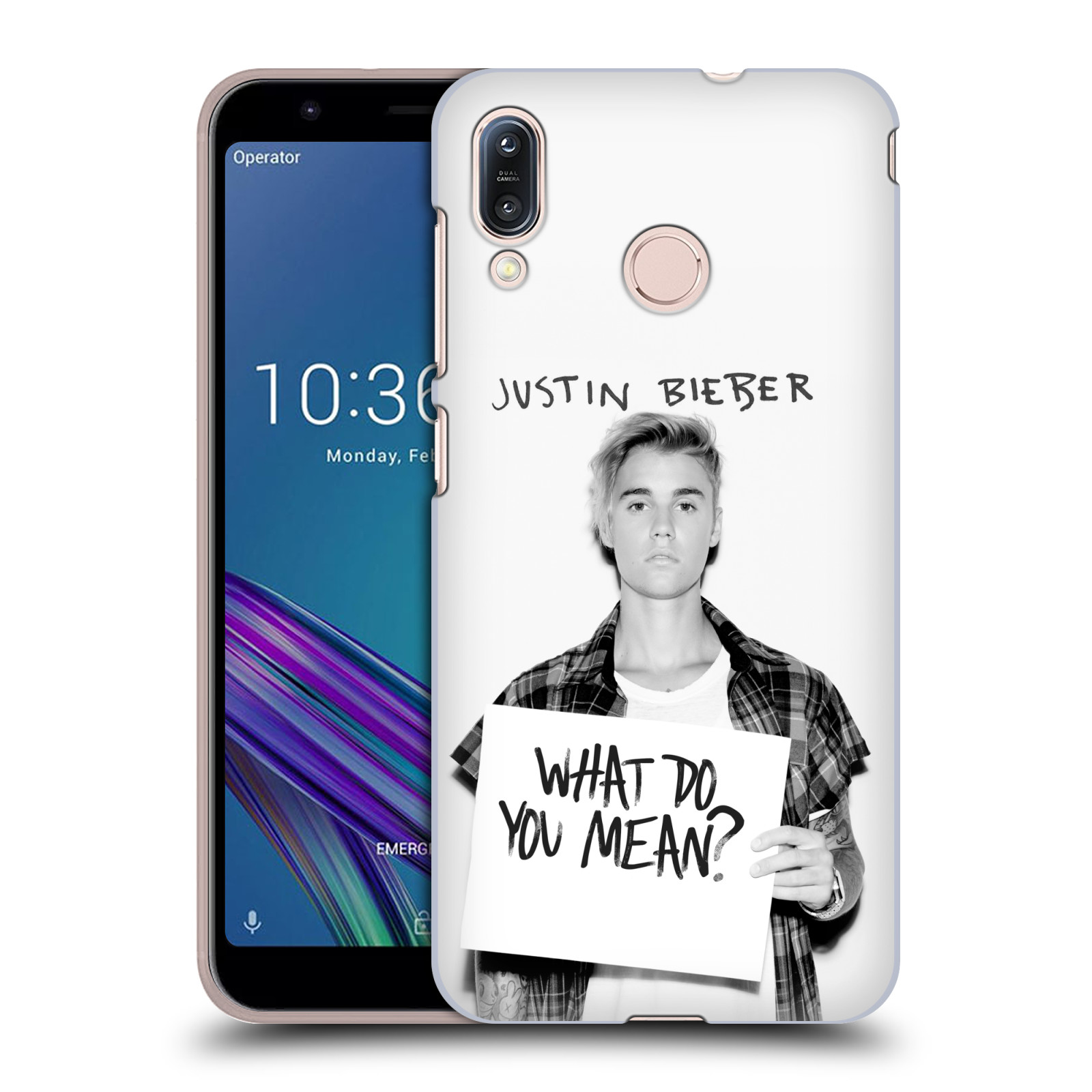 Pouzdro na mobil Asus Zenfone Max M1 (ZB555KL) - HEAD CASE - Justin Bieber foto Purpose What do you mean