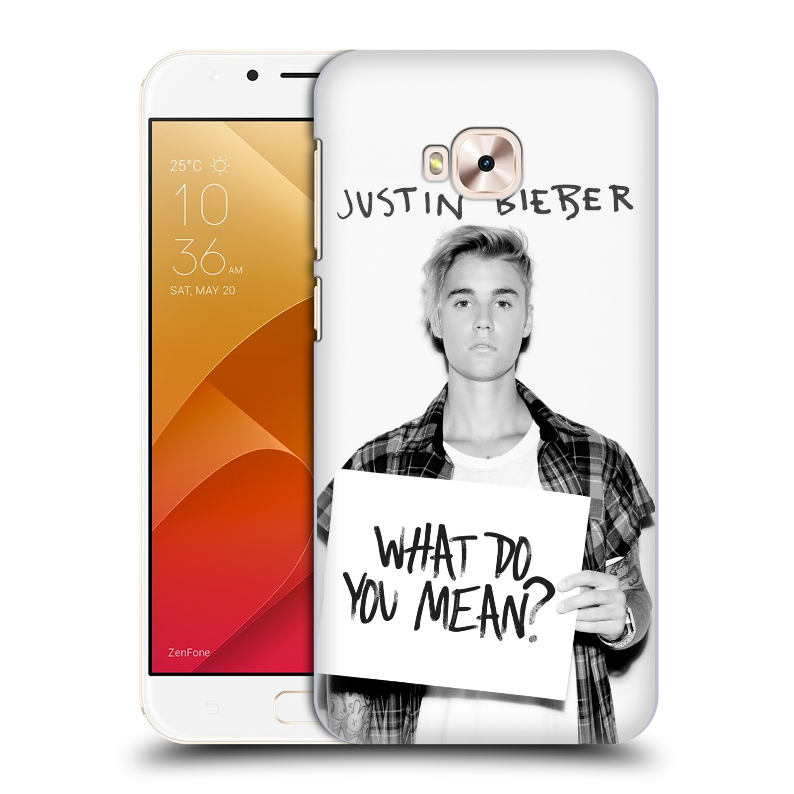 HEAD CASE plastový obal na mobil Asus Zenfone 4 Selfie Pro ZD552KL Justin Bieber foto Purpose What do you mean