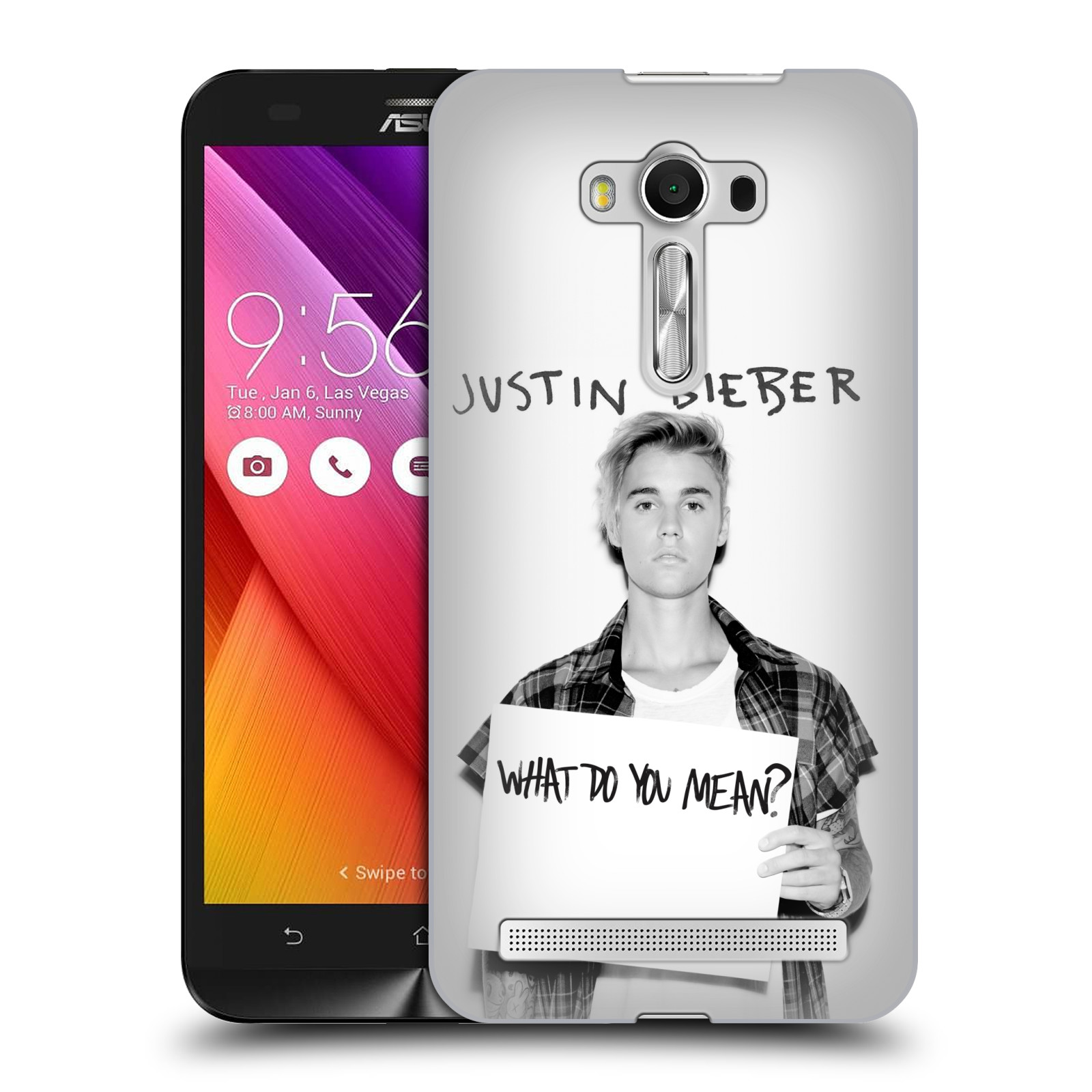 HEAD CASE plastový obal na mobil Asus Zenfone 2 LASER (5,5 displej ZE550KL) Justin Bieber foto Purpose What do you mean