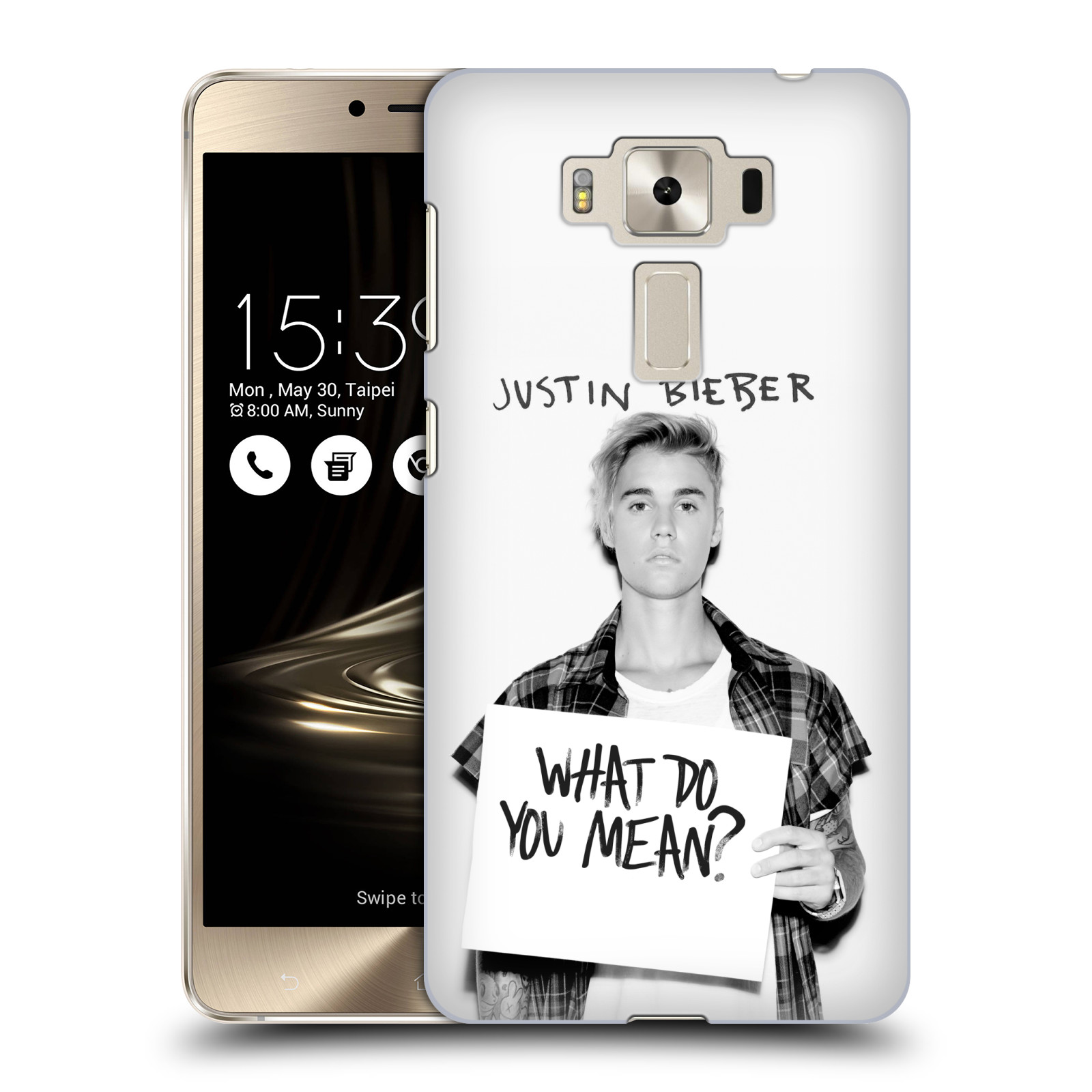 HEAD CASE plastový obal na mobil Asus Zenfone 3 DELUXE ZS550KL Justin Bieber foto Purpose What do you mean