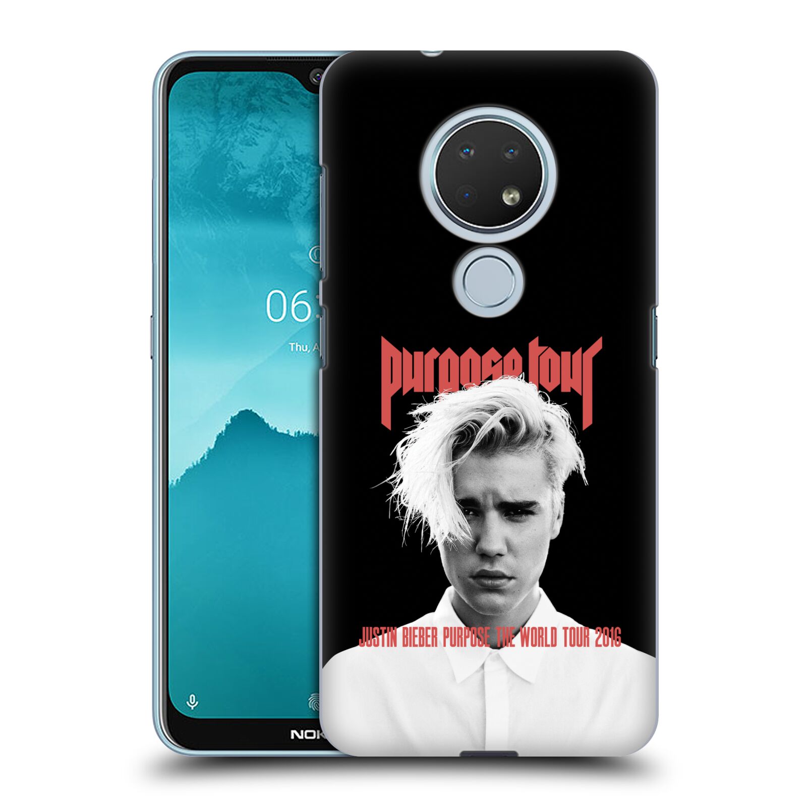 Pouzdro na mobil Nokia 6.2 - HEAD CASE - Justin Bieber foto Purpose tour černé pozadí