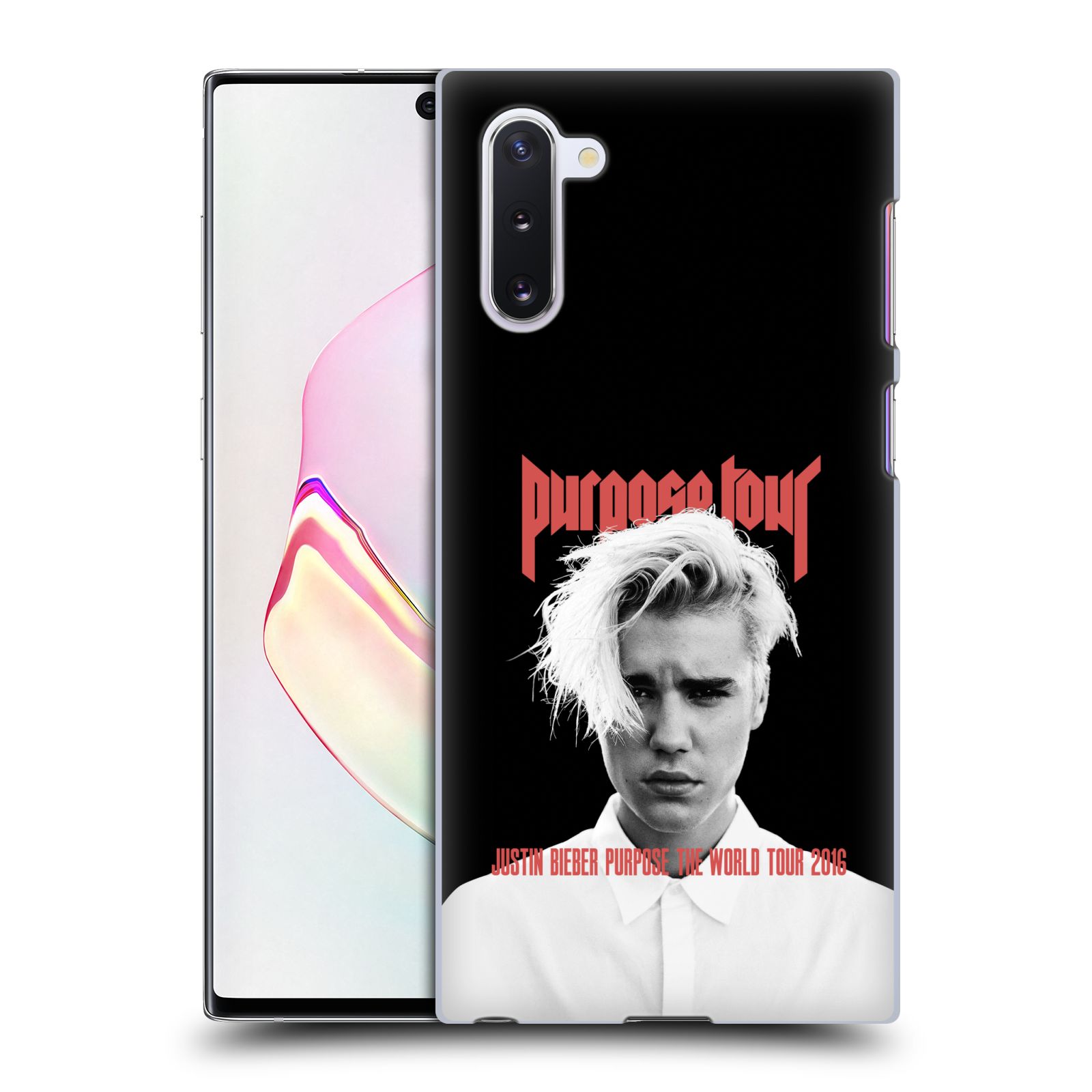Pouzdro na mobil Samsung Galaxy Note 10 - HEAD CASE - Justin Bieber foto Purpose tour černé pozadí