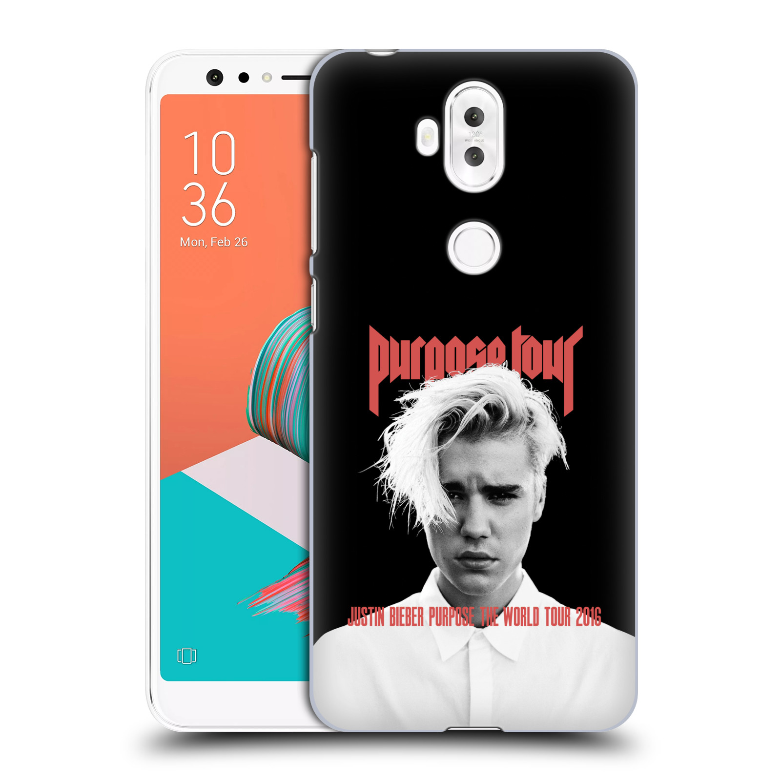 HEAD CASE plastový obal na mobil Asus Zenfone 5 LITE ZC600KL Justin Bieber foto Purpose tour černé pozadí
