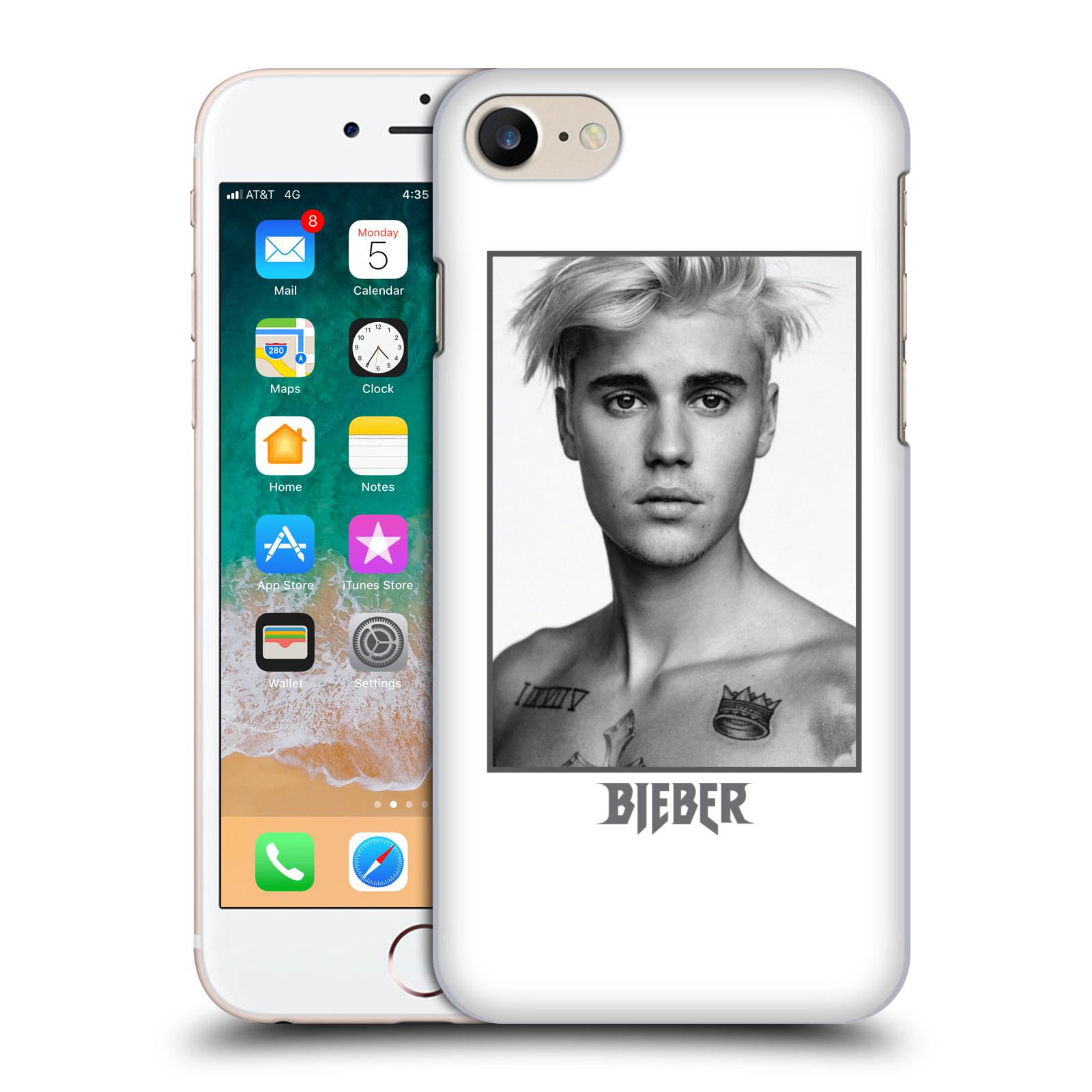 Plastové pouzdro pro mobil Apple Iphone 7/8/SE 2020 Justin Bieber foto Purpose tour
