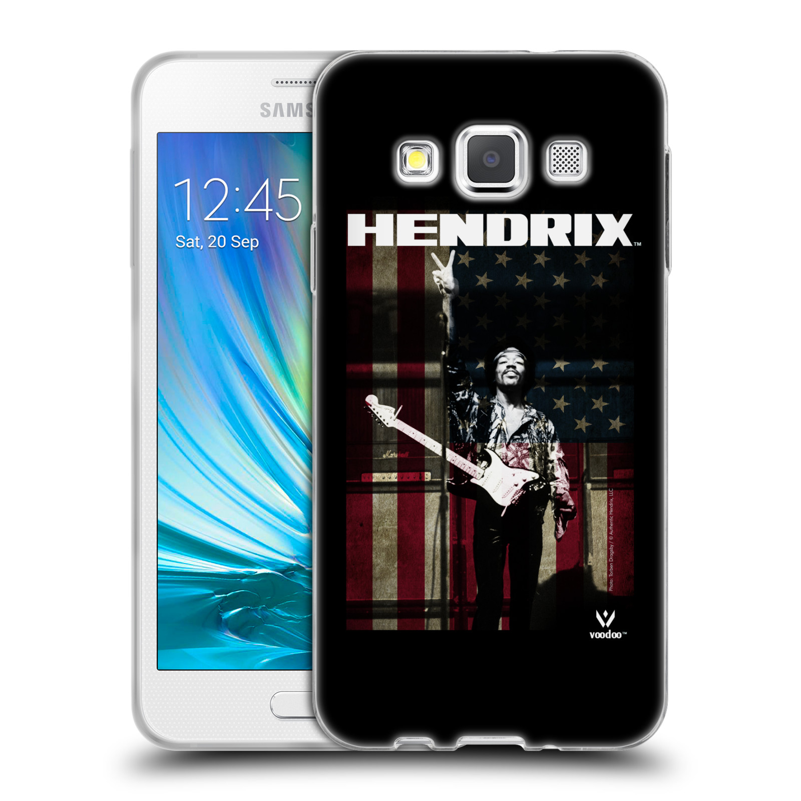 HEAD CASE silikonový obal na mobil Samsung Galaxy A3 (A300) Jimi Hendrix Americká vlajka