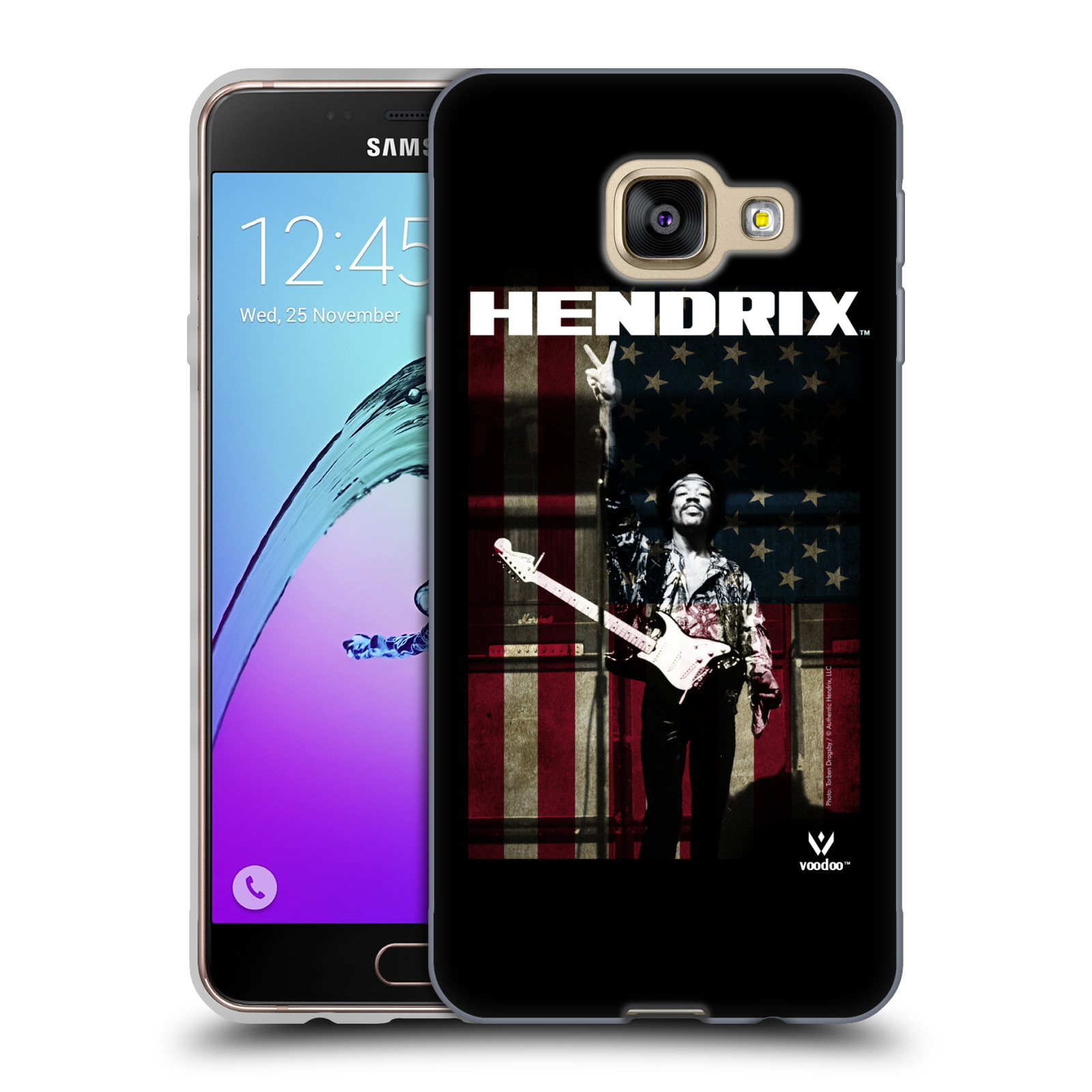 HEAD CASE silikonový obal na mobil Samsung Galaxy A3 2016 (A310) Jimi Hendrix Americká vlajka
