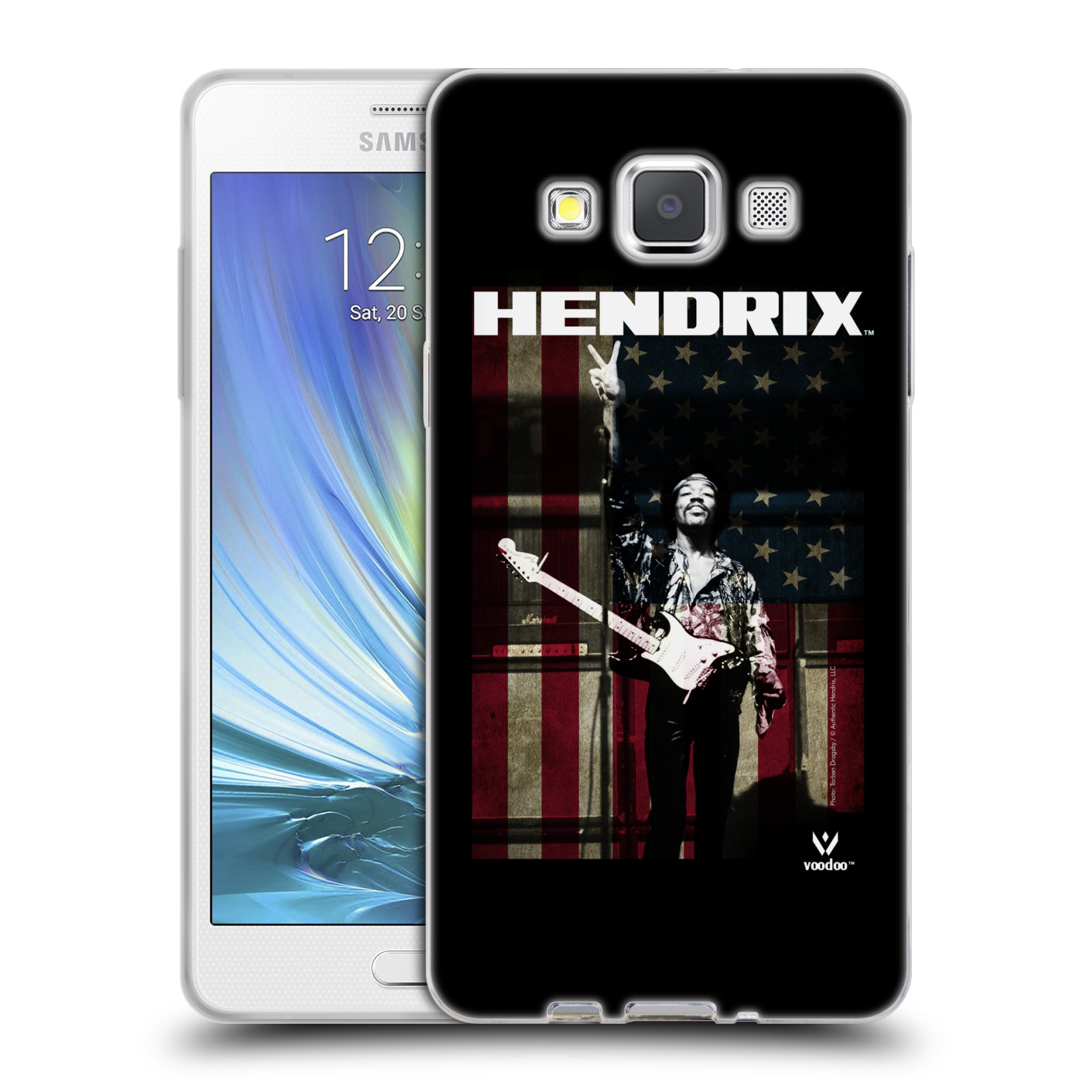 HEAD CASE silikonový obal na mobil Samsung Galaxy A5 (A500) Jimi Hendrix Americká vlajka