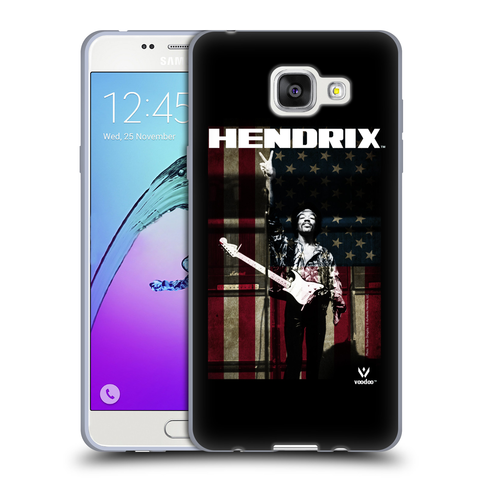 HEAD CASE silikonový obal na mobil Samsung Galaxy A5 2016 (A510) Jimi Hendrix Americká vlajka