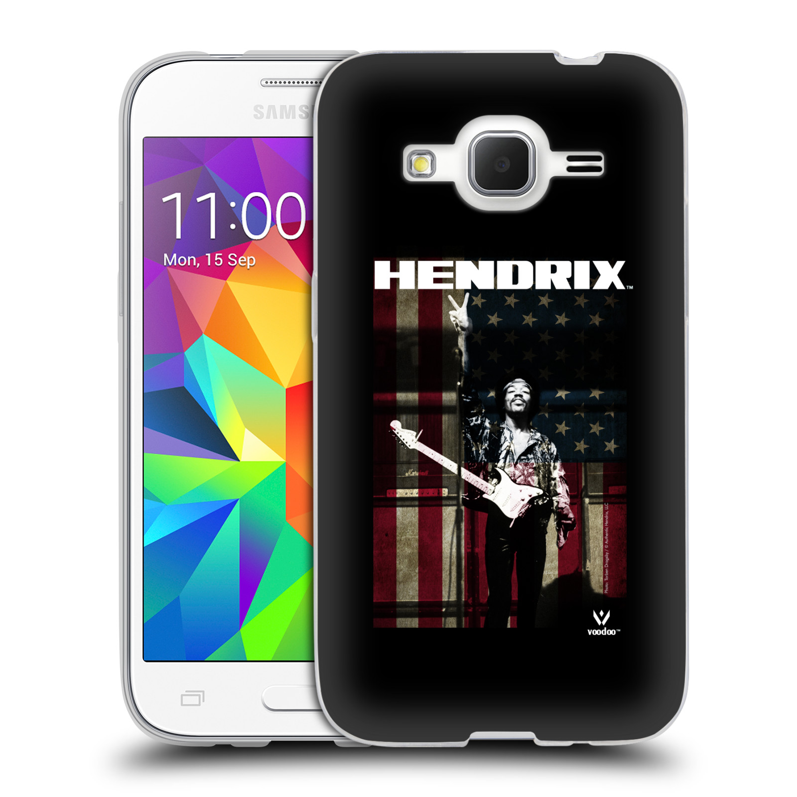 HEAD CASE silikonový obal na mobil Samsung Galaxy Core Prime (G360) Jimi Hendrix Americká vlajka