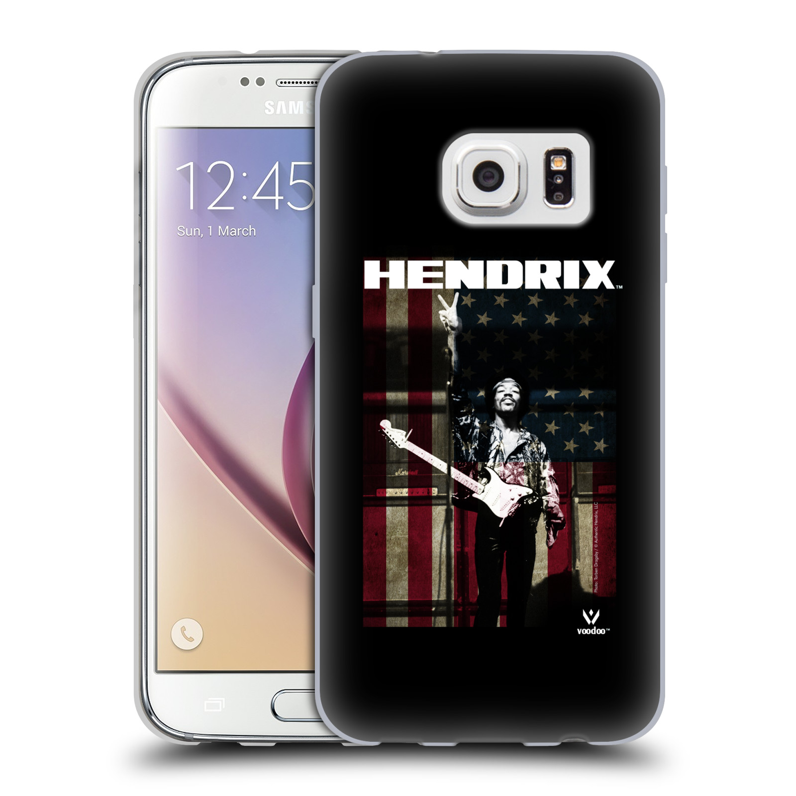 HEAD CASE silikonový obal na mobil Samsung Galaxy S7 Jimi Hendrix Americká vlajka