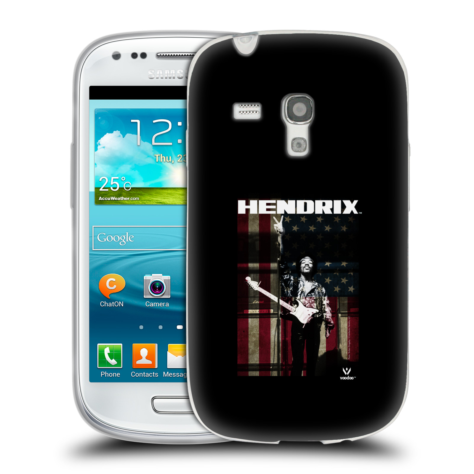 HEAD CASE silikonový obal na mobil Samsung Galaxy S3 MINI Jimi Hendrix Americká vlajka