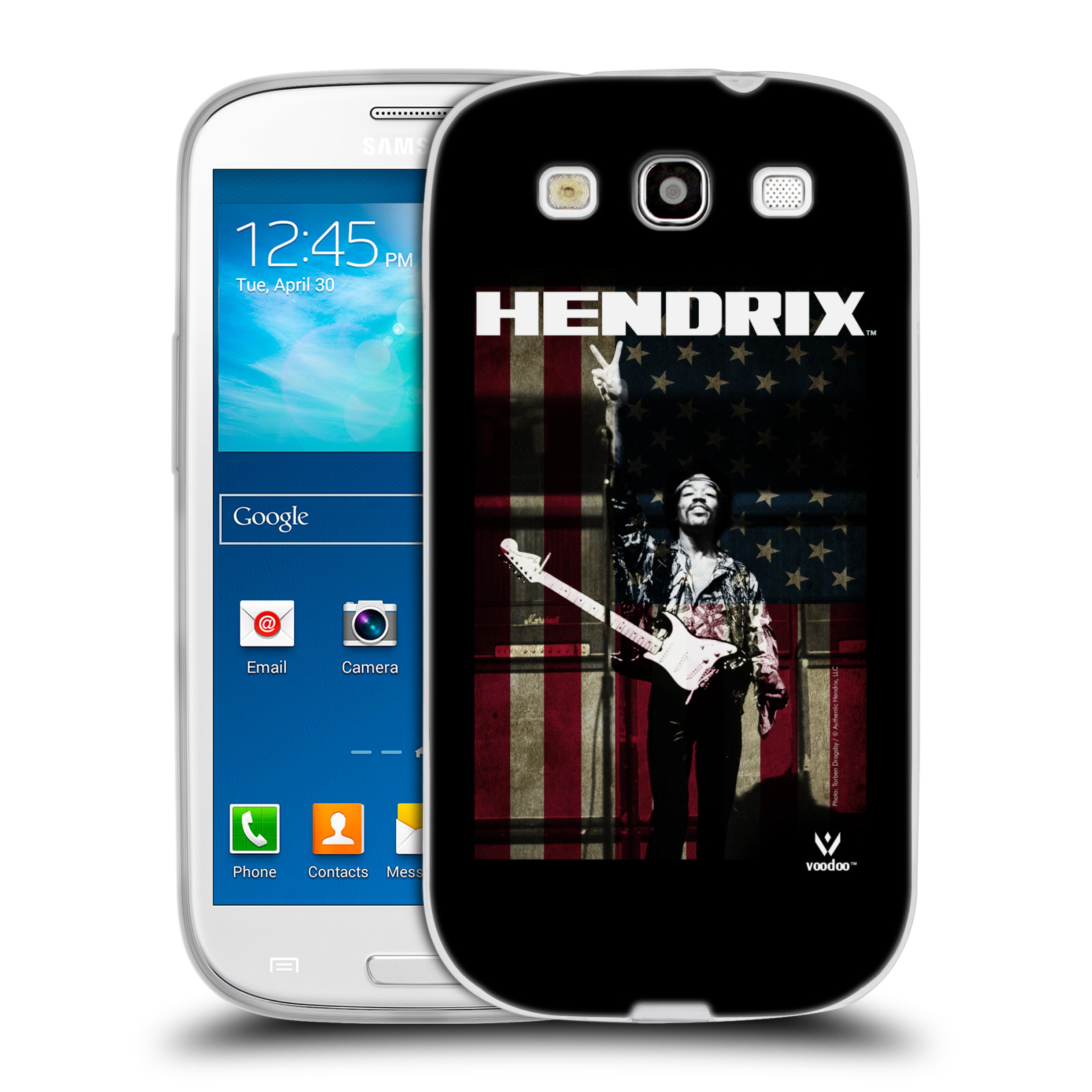 HEAD CASE silikonový obal na mobil Samsung Galaxy S3 Jimi Hendrix Americká vlajka
