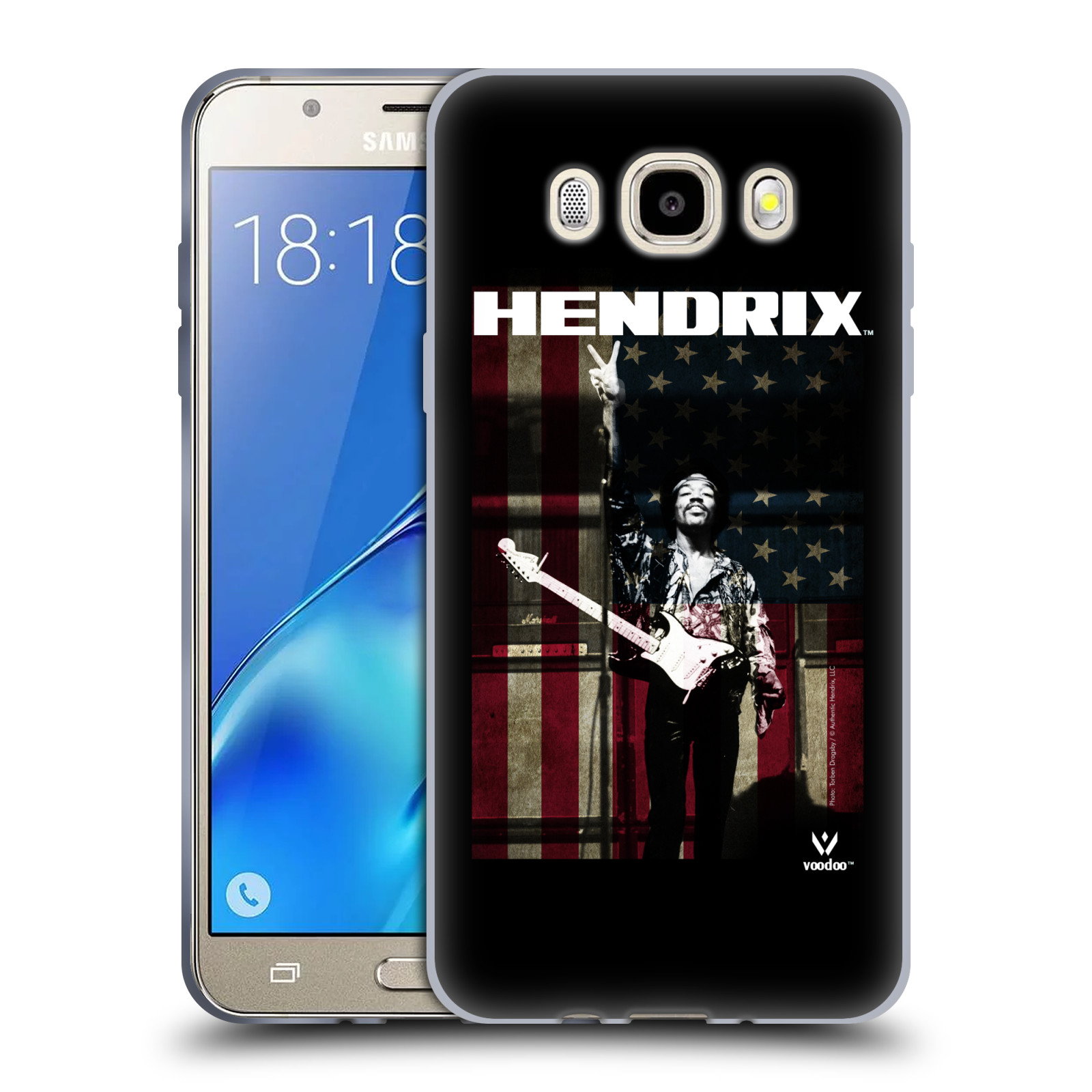 HEAD CASE silikonový obal na mobil Samsung Galaxy J5 2016 (J510) Jimi Hendrix Americká vlajka