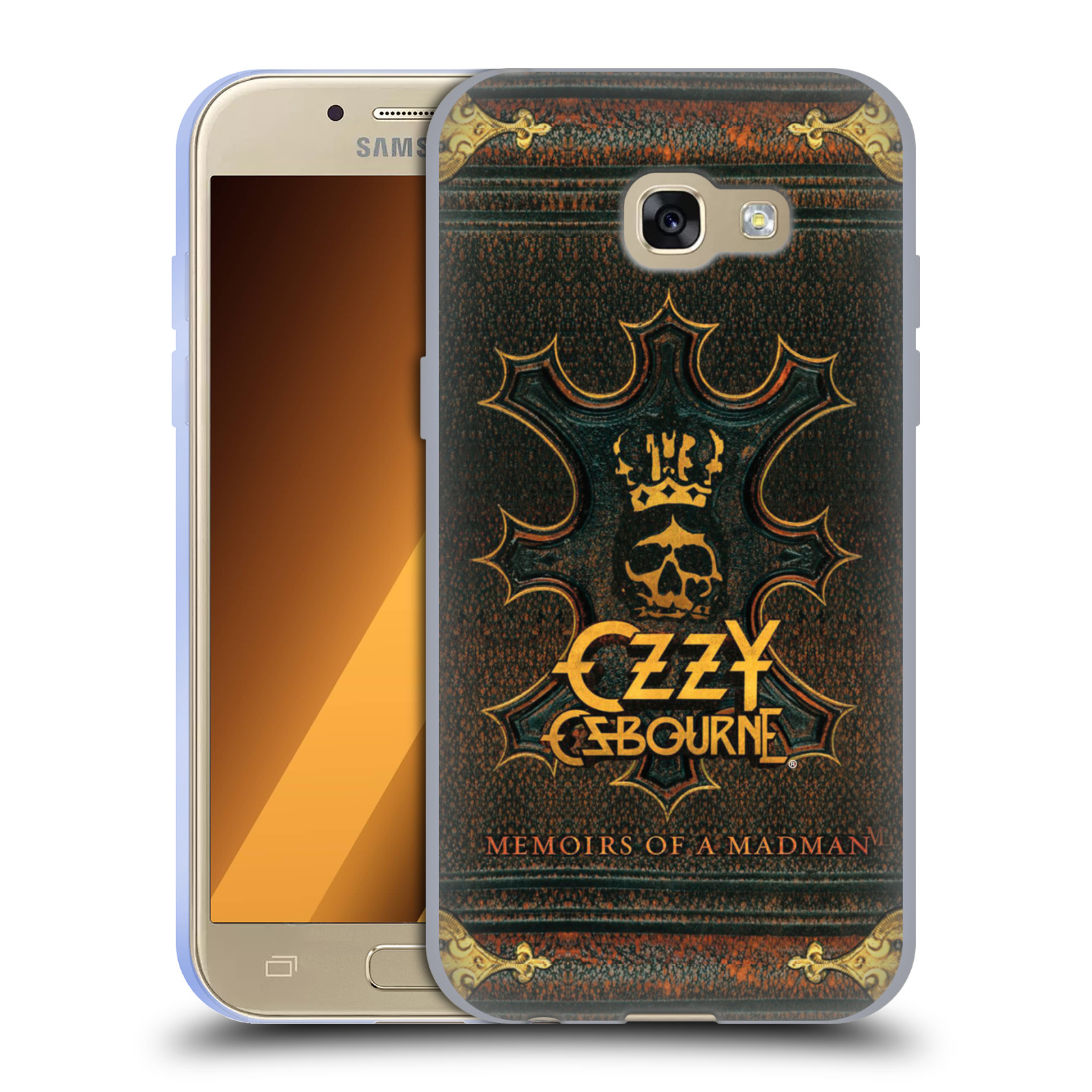 HEAD CASE silikonový obal na mobil Samsung Galaxy A3 2017 (A320) zpěvák Ozzy Osbourne koruna