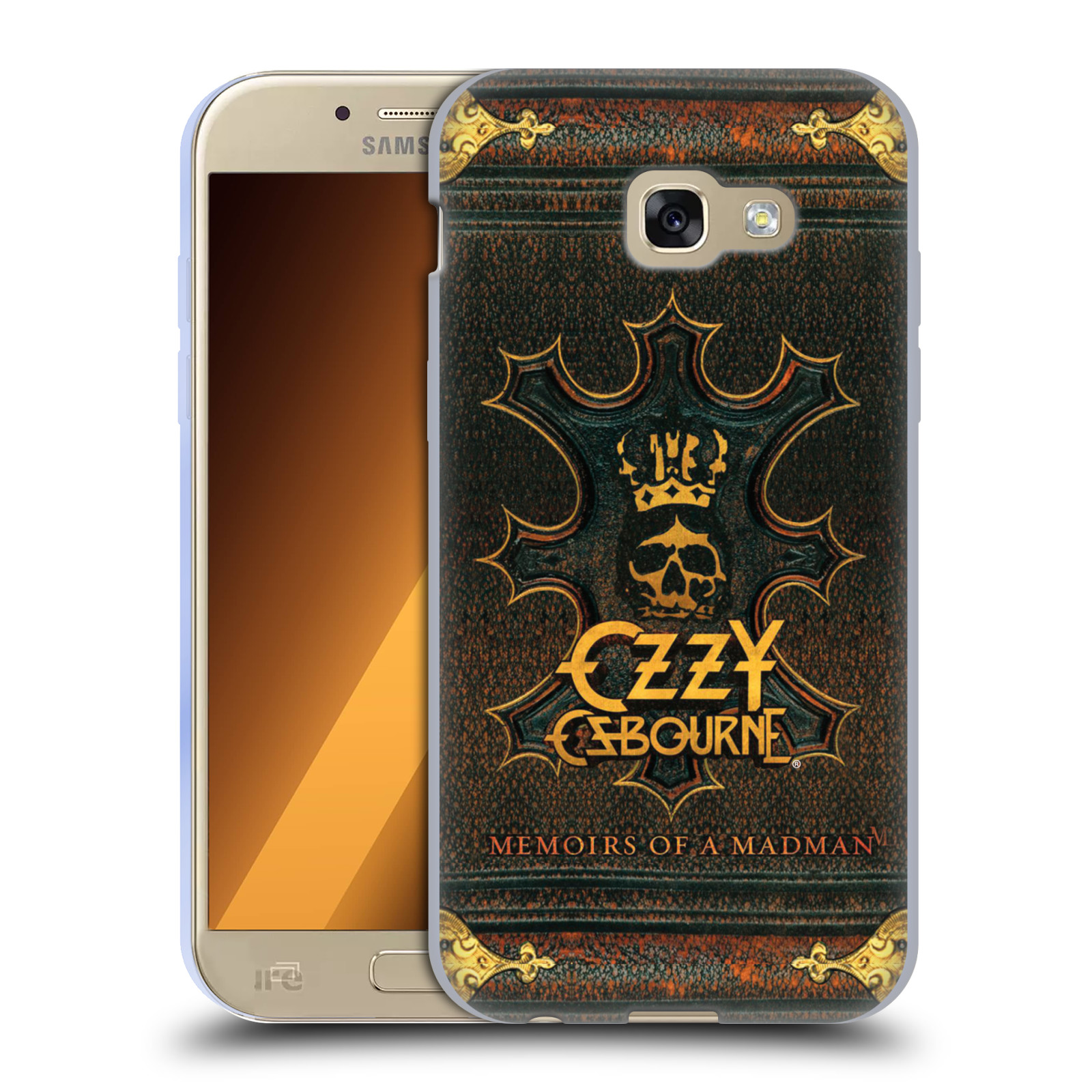 HEAD CASE silikonový obal na mobil Samsung Galaxy A5 2017 (A520) zpěvák Ozzy Osbourne koruna
