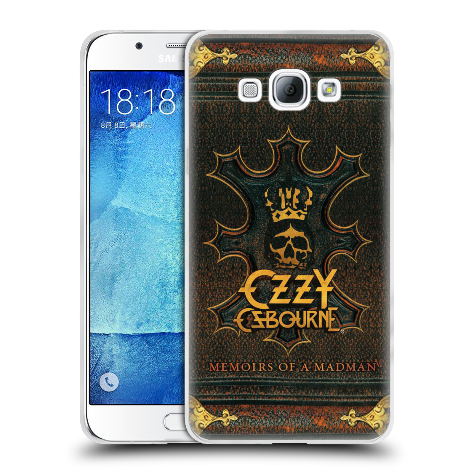 HEAD CASE silikonový obal na mobil Samsung Galaxy A8 2015 zpěvák Ozzy Osbourne koruna
