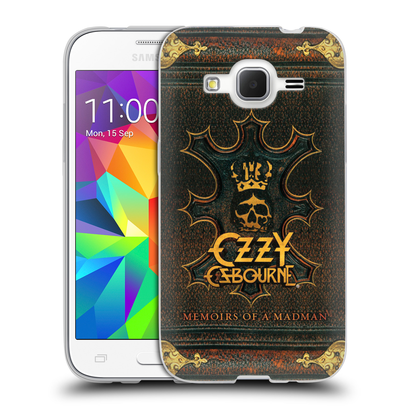 HEAD CASE silikonový obal na mobil Samsung Galaxy Core Prime (G360) zpěvák Ozzy Osbourne koruna