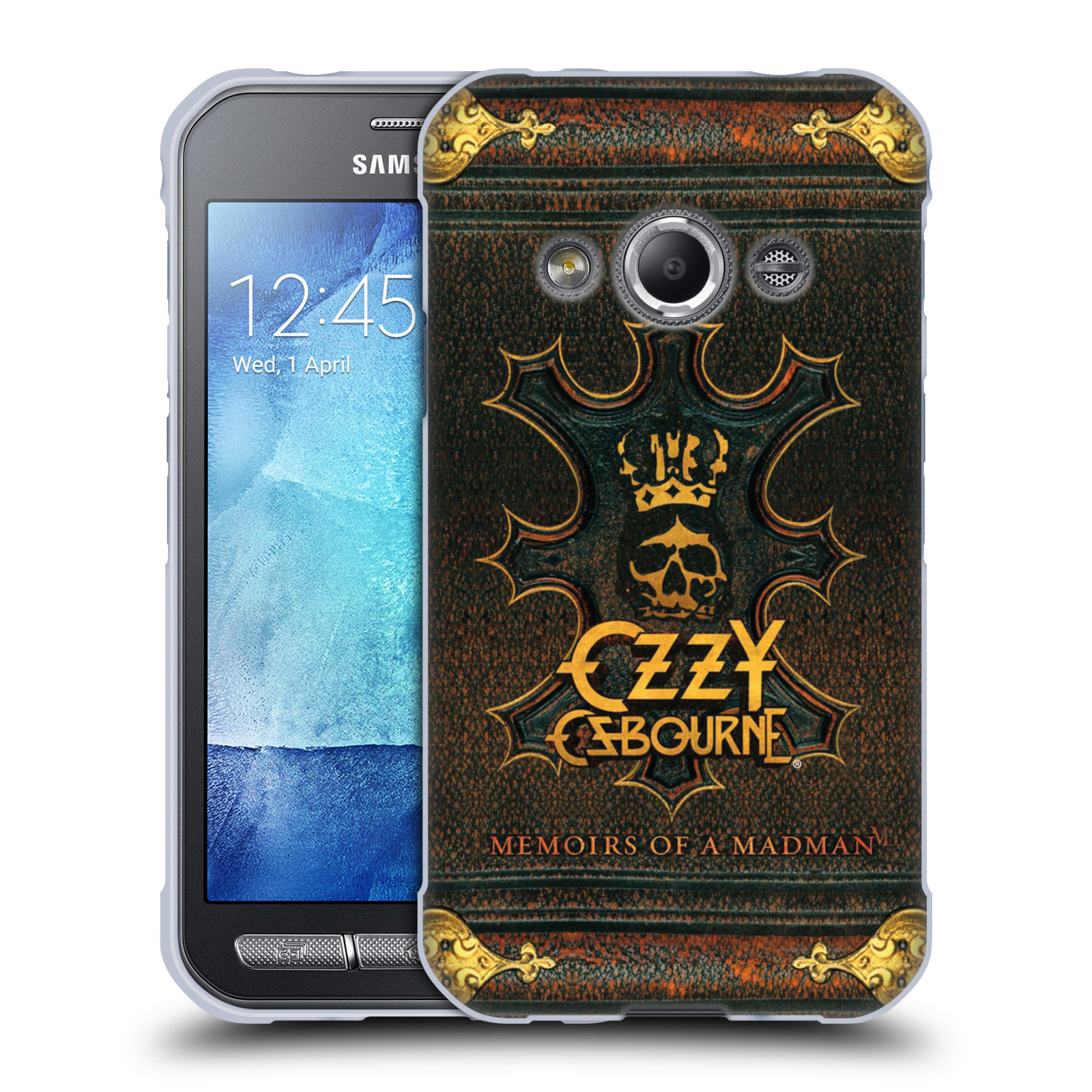 HEAD CASE silikonový obal na mobil Samsung Galaxy Xcover 3 zpěvák Ozzy Osbourne koruna