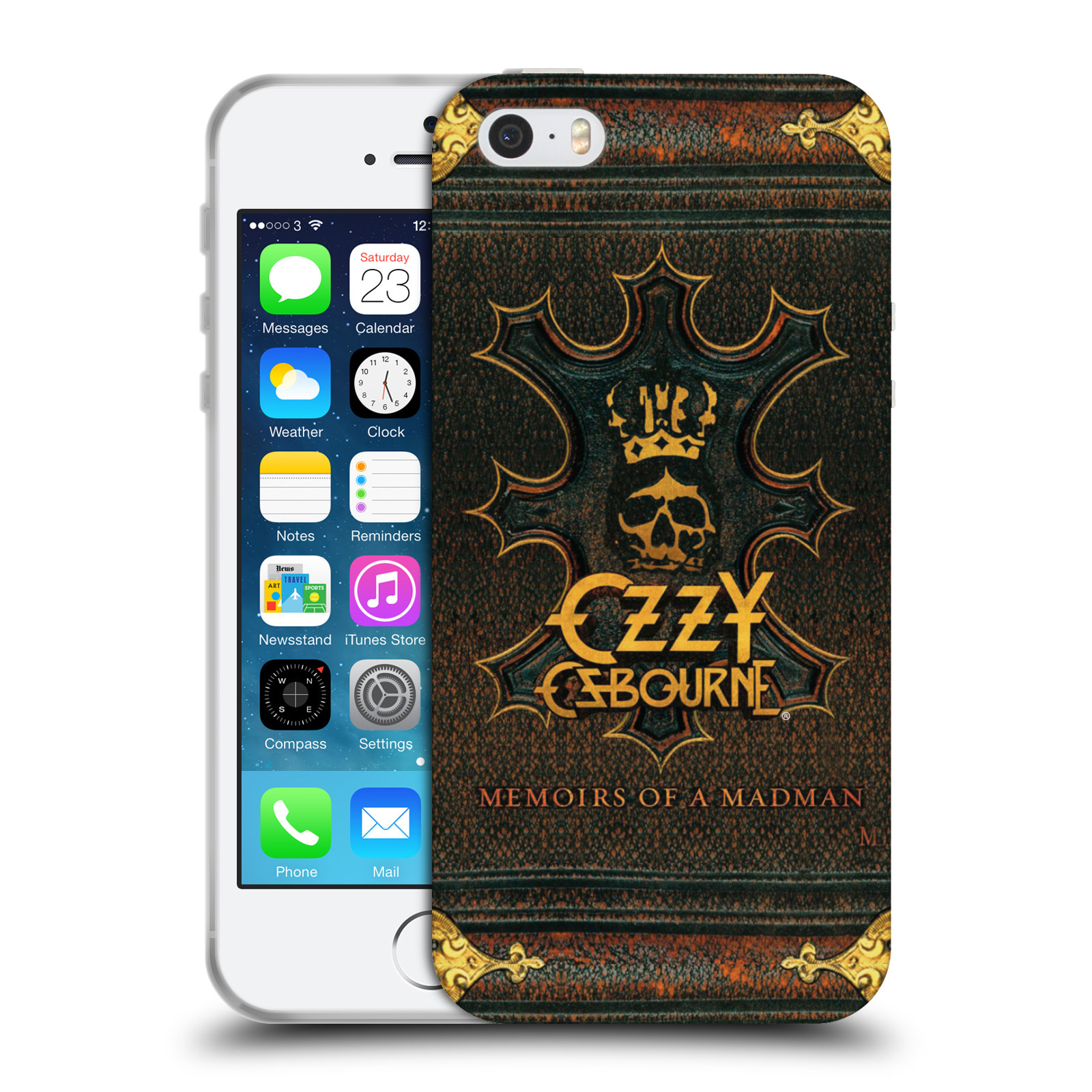 HEAD CASE silikonový obal na mobil Apple Iphone 5/5S zpěvák Ozzy Osbourne koruna